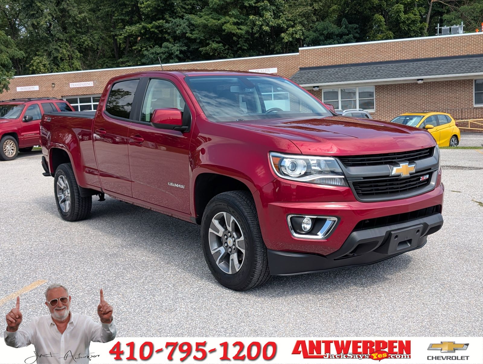 Red Tintcoat 2017 Chevrolet Colorado Pickup Truck Four-Wheel Drive 8-Speed Automatic