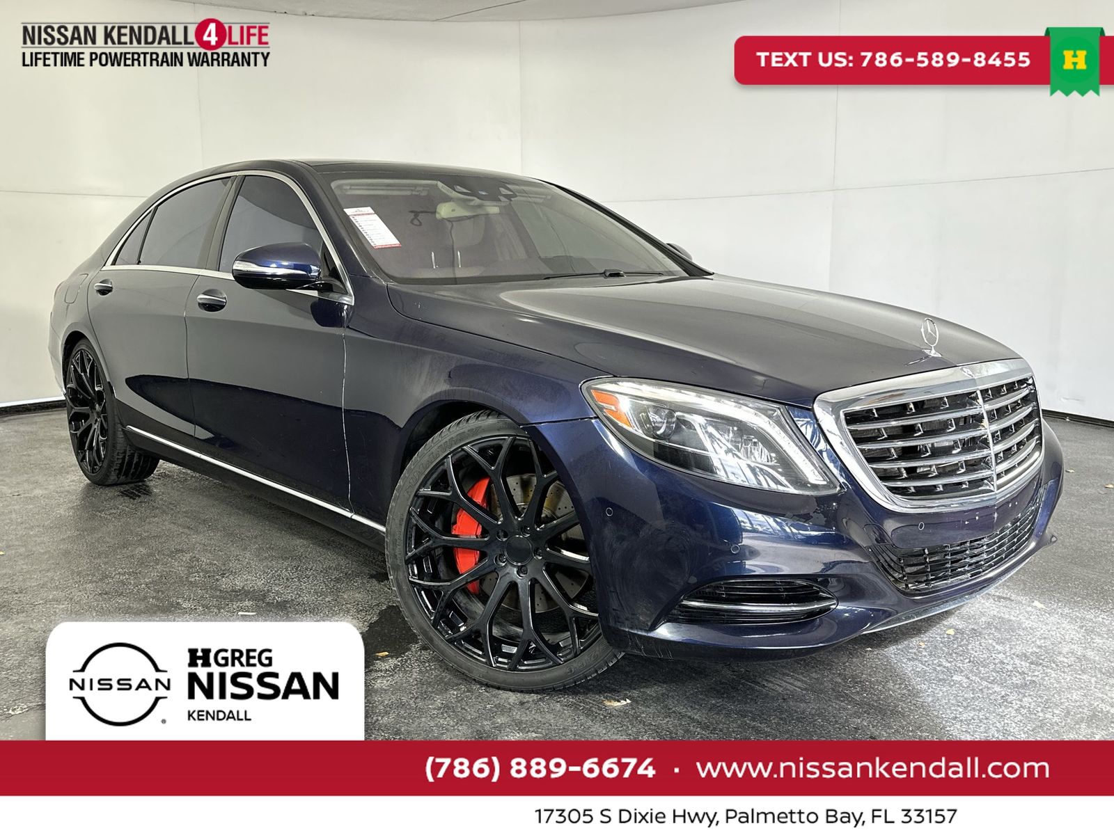Anthracite Blue Metallic 2017 Mercedes-Benz S-Class S 550 Sedan 4MATIC Sedan All-Wheel Drive 9-Speed Automatic
