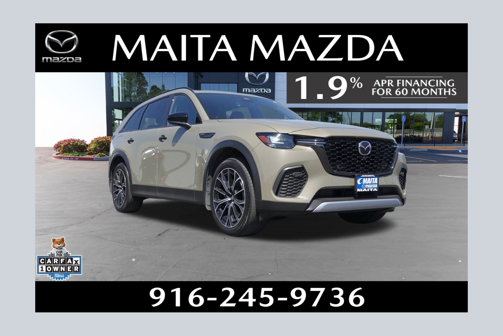 Zircon Sand Metallic 2025 Mazda CX-70 PHEV Premium Plus AWD SUV / Crossover All-Wheel Drive 8-Speed Automatic