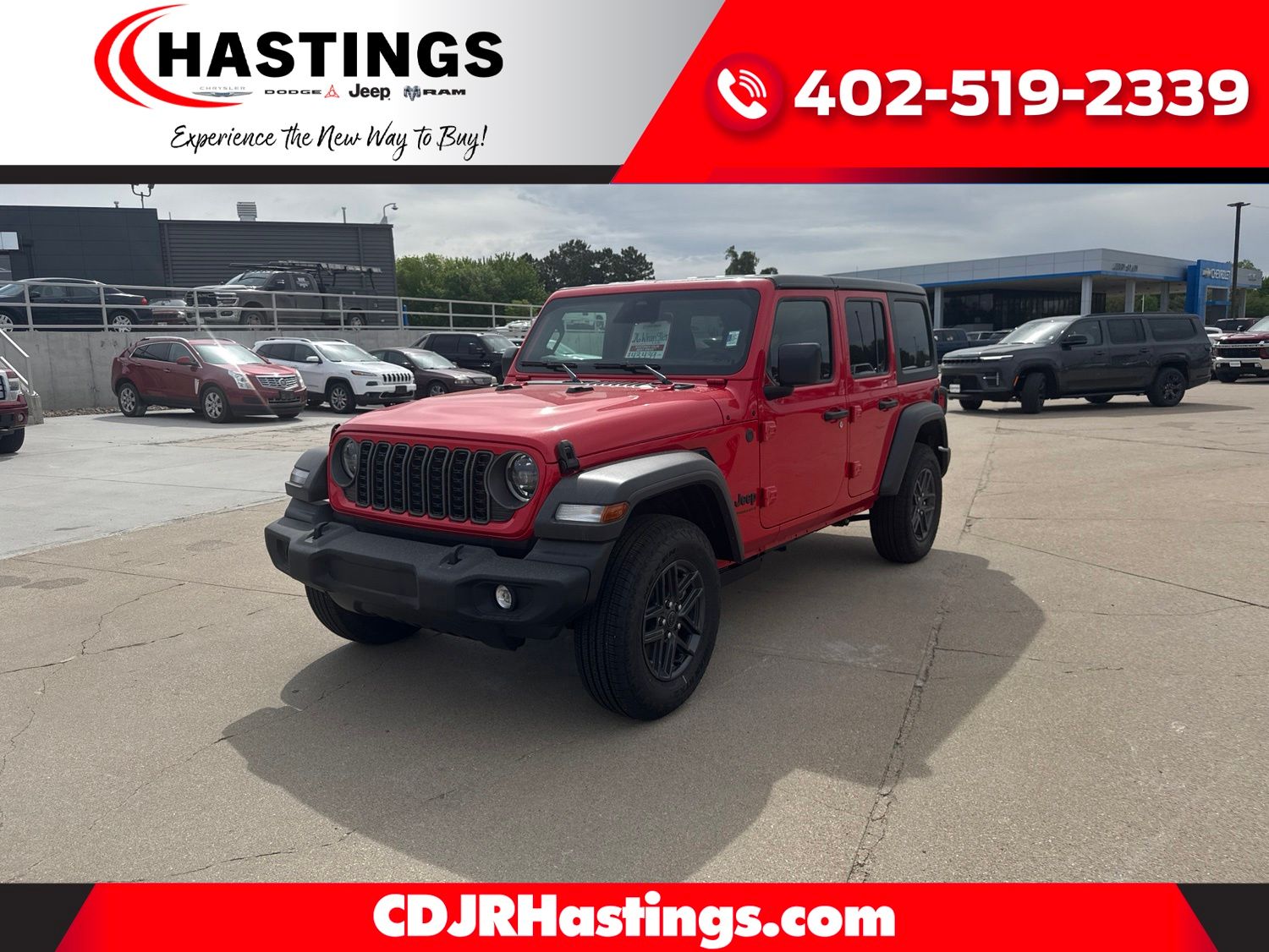 Red Clearcoat 2026 Jeep Wrangler SUV / Crossover Four-Wheel Drive 8-Speed Automatic