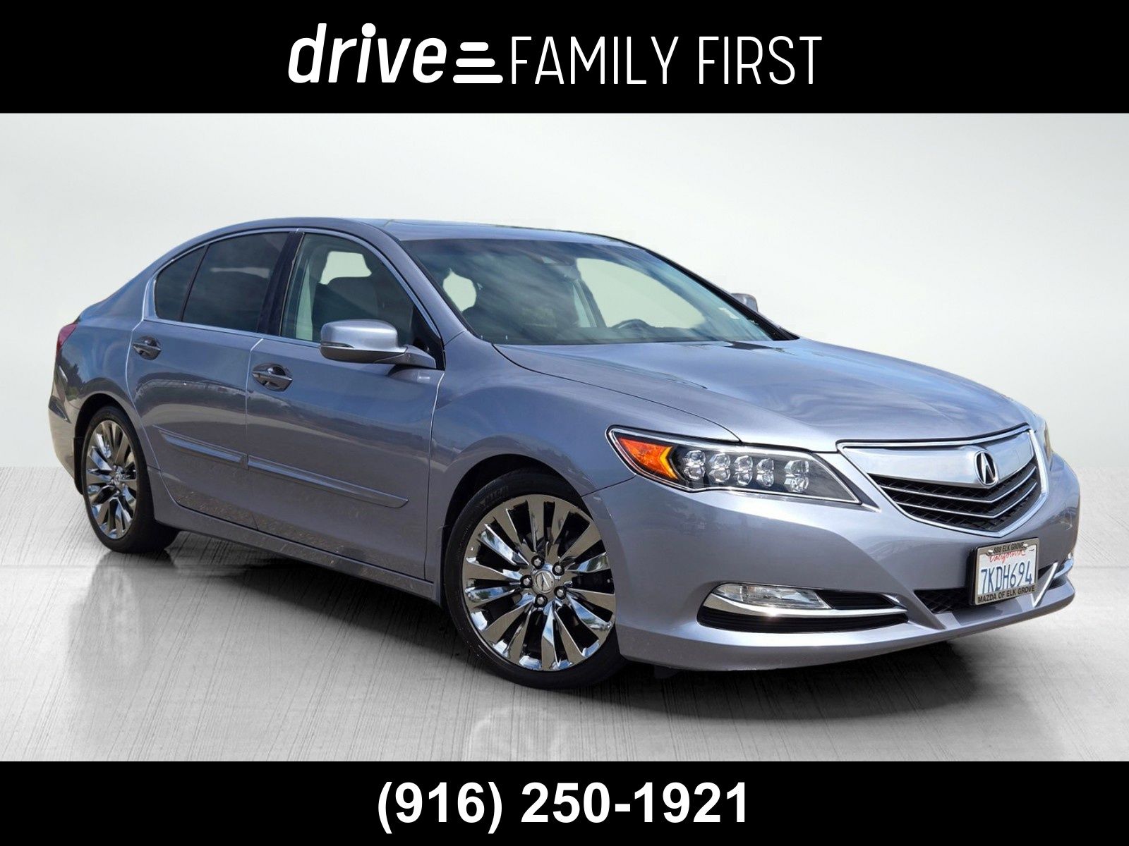 Silver 2015 Acura RLX Sedan Front-Wheel Drive 6-Speed Automatic
