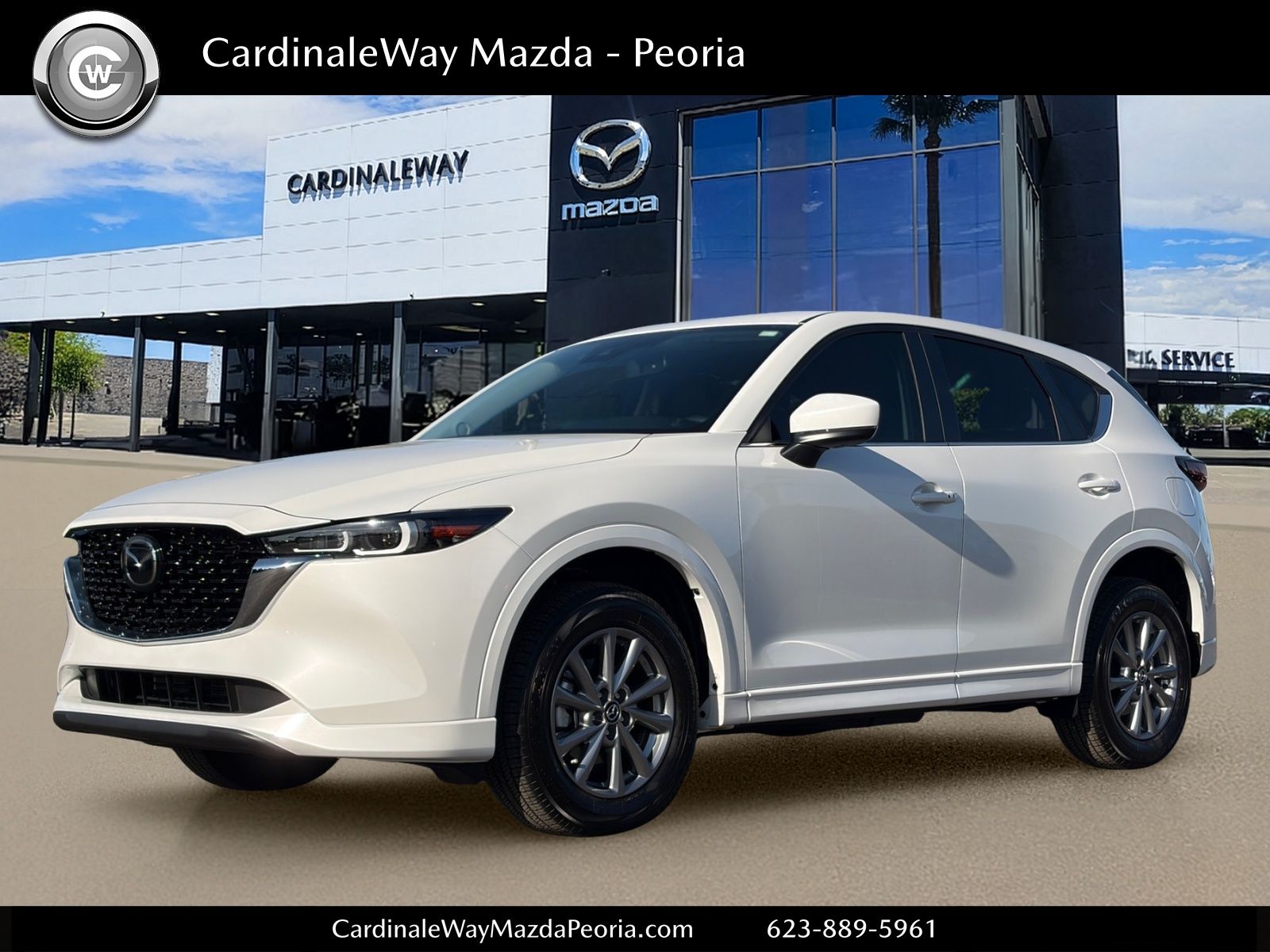 Rhodium White Metallic 2025 Mazda CX-5 SUV / Crossover All-Wheel Drive 6-Speed Automatic