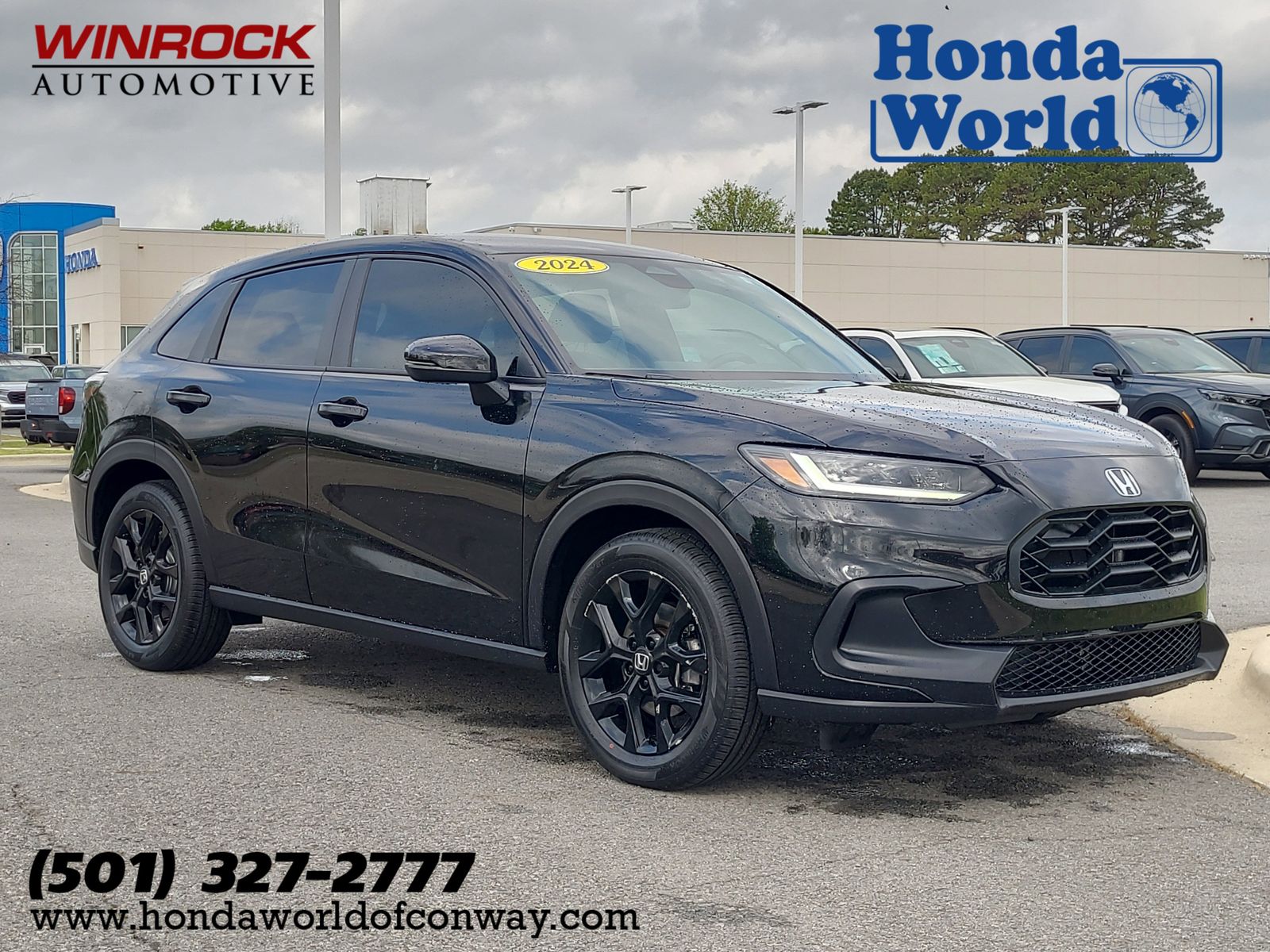 Crystal Black Pearl 2024 Honda HR-V Sport FWD SUV / Crossover Front-Wheel Drive Continuously Variable Transmission
