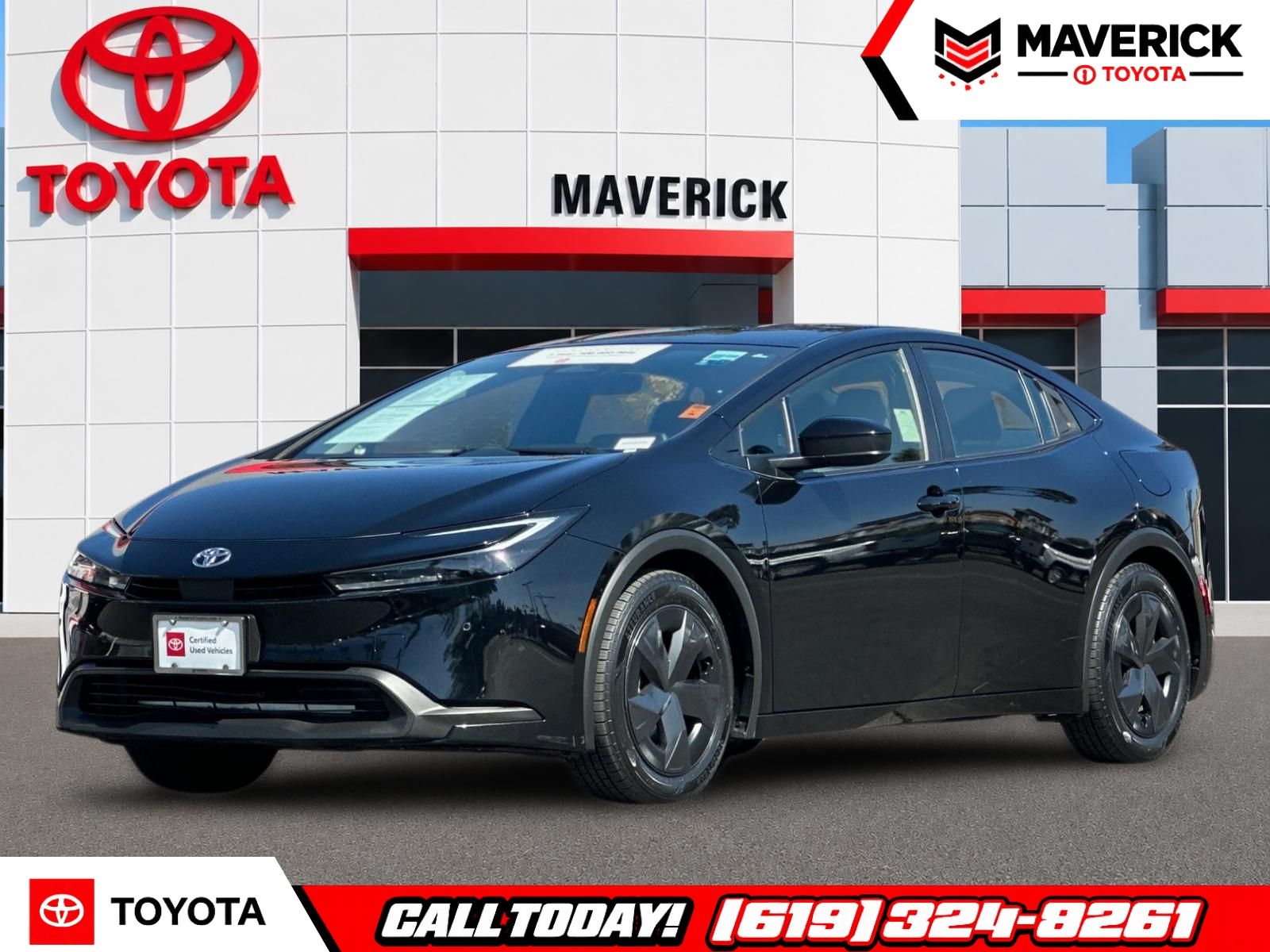 Midnight Black Metallic 2025 Toyota Prius Hatchback Front-Wheel Drive Continuously Variable Transmission