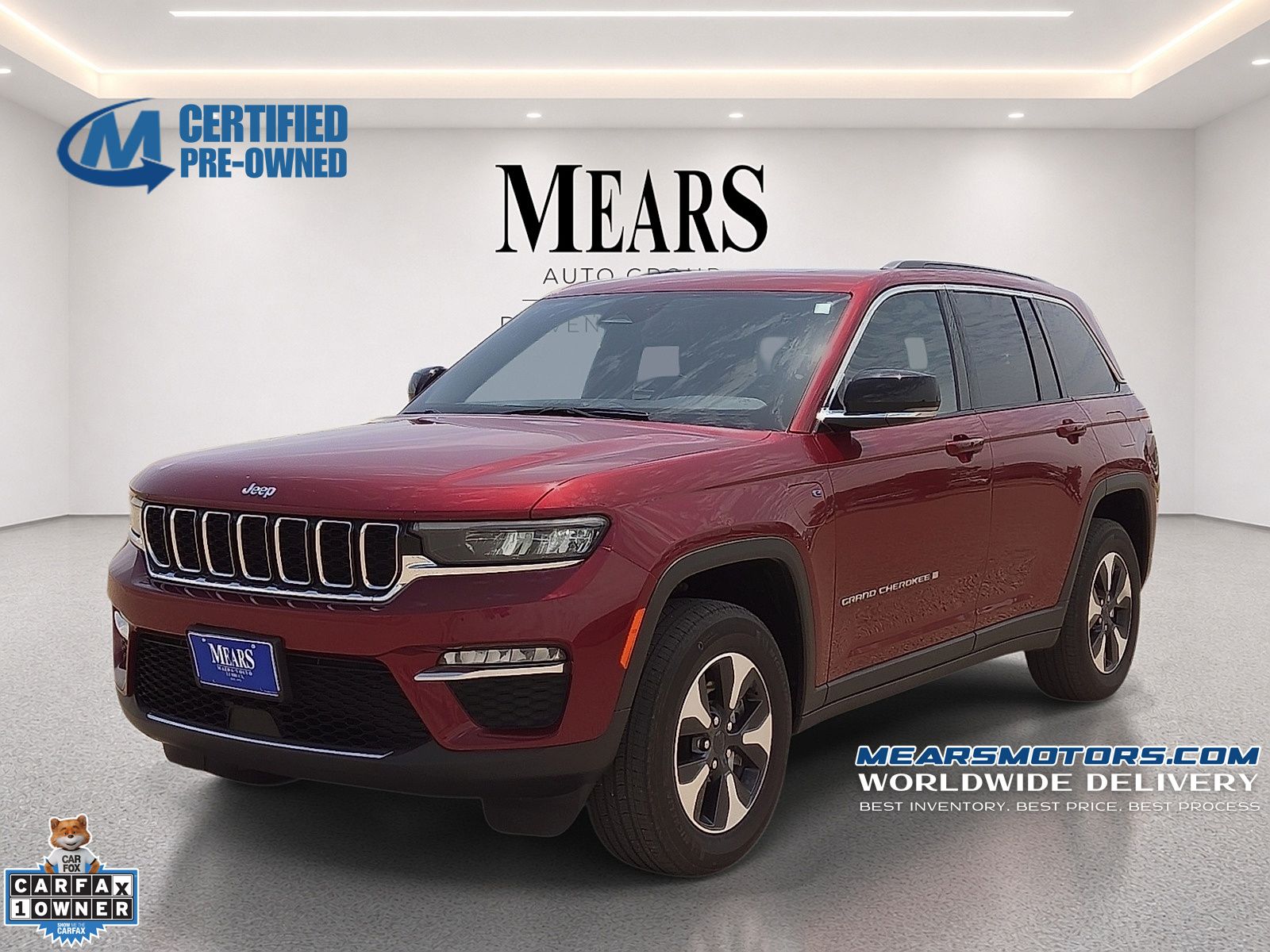 Velvet Red Pearlcoat 2024 Jeep Grand Cherokee 4xe SUV / Crossover Four-Wheel Drive 8-Speed Automatic