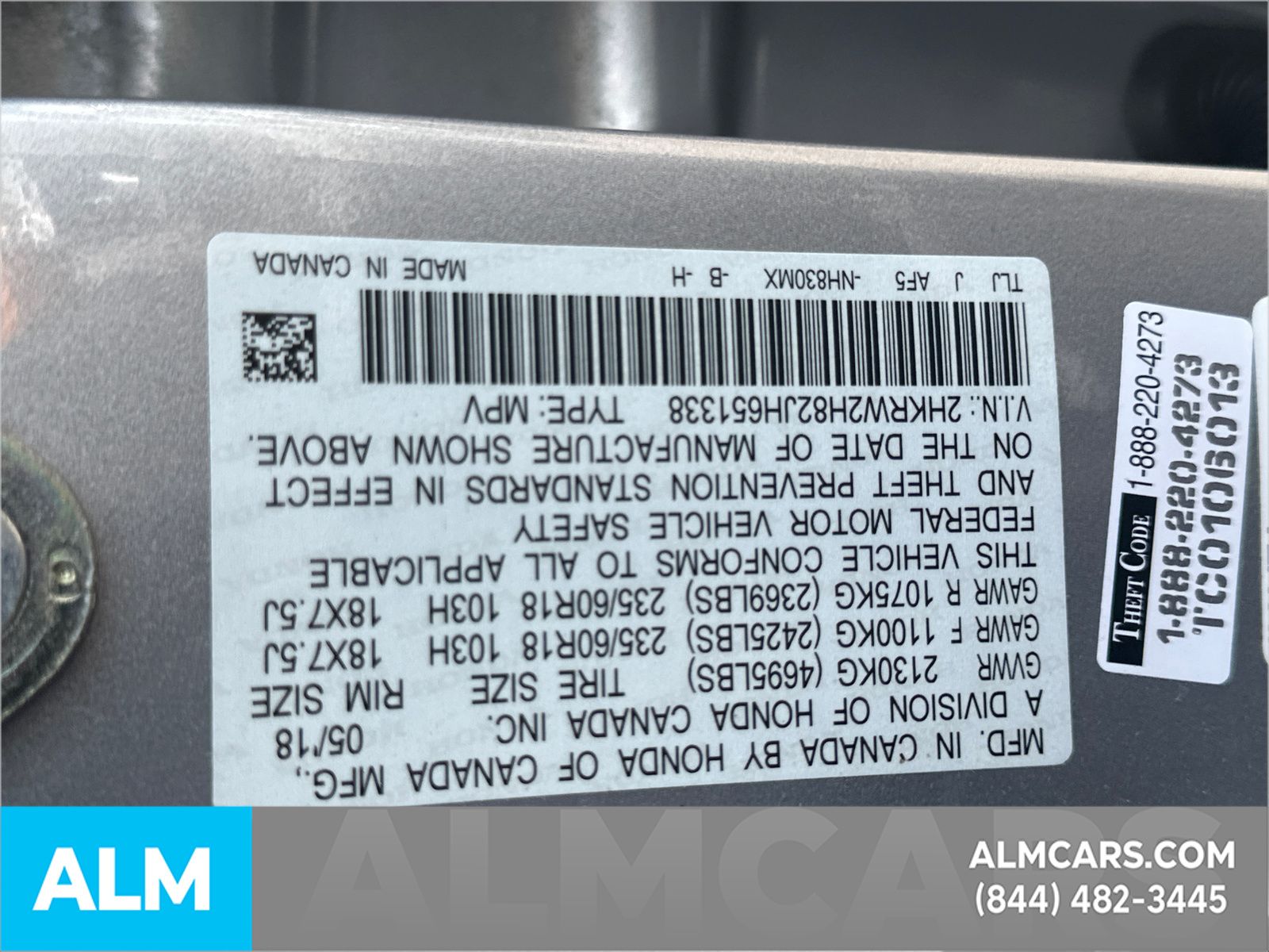 Used 2018 Blue Honda EX-L image 36