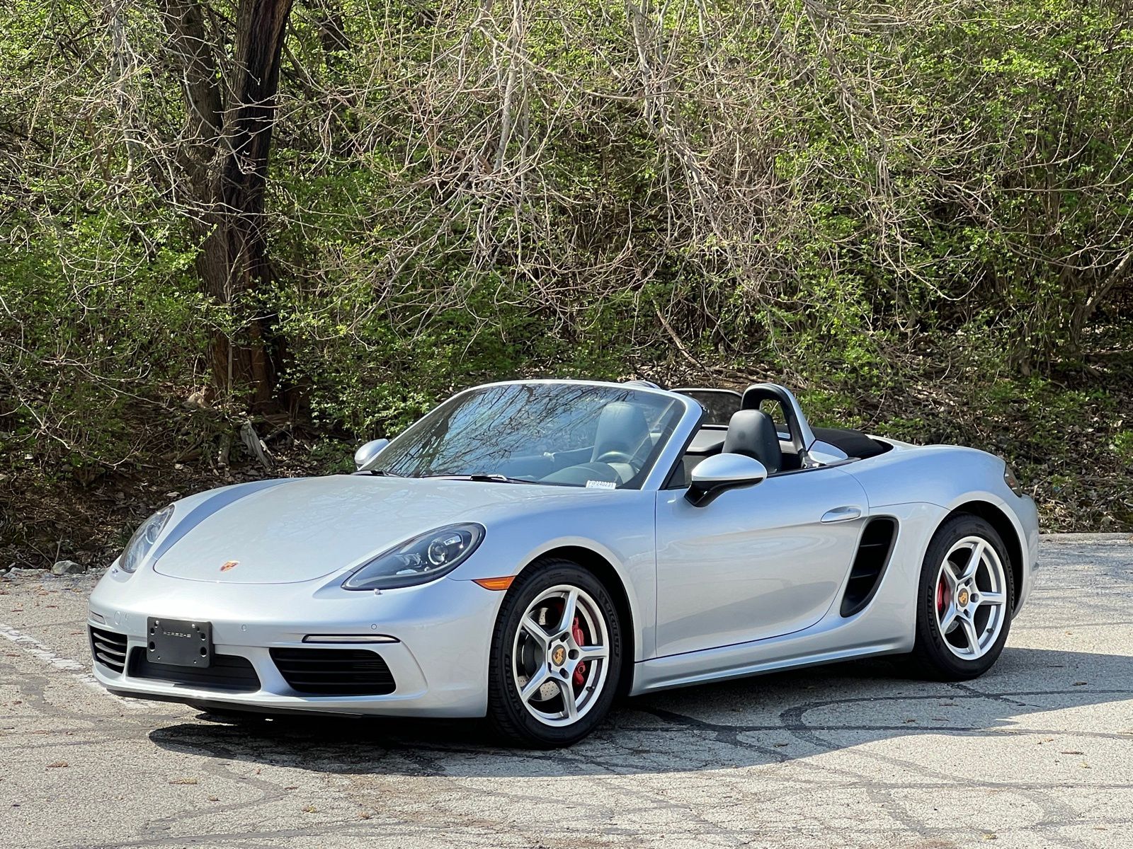 Rhodium Silver Metallic 2017 Porsche 718 Boxster S RWD Convertible Rear-Wheel Drive 7-Speed Automatic