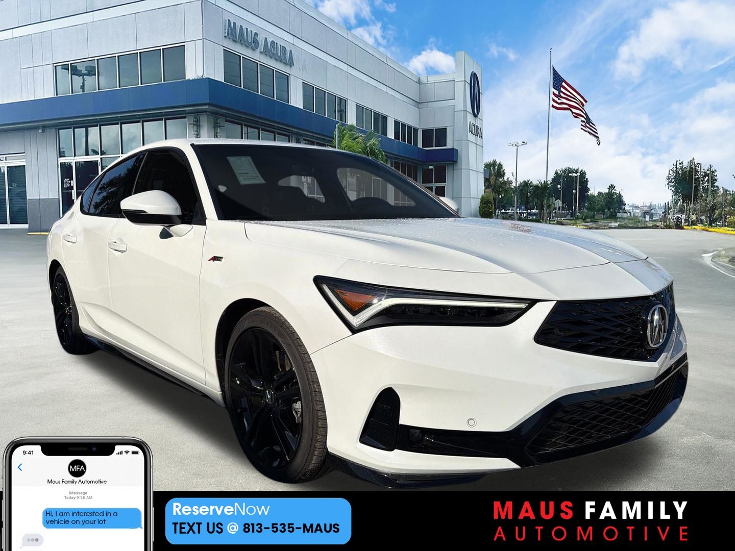 Platinum White 2026 Acura Integra Sedan Front-Wheel Drive Continuously Variable Transmission