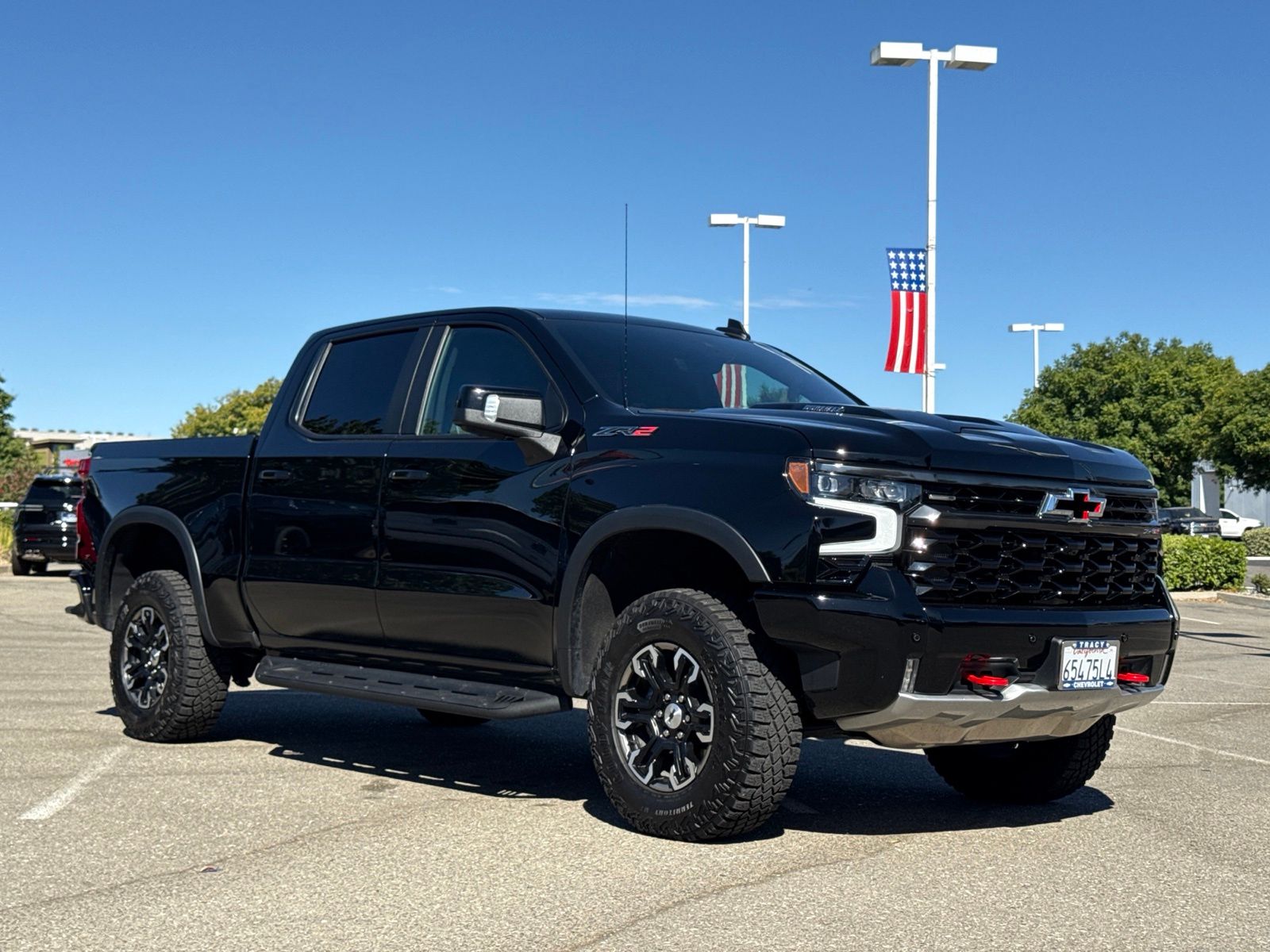 Black 2025 Chevrolet Silverado 1500 Pickup Truck Four-Wheel Drive Automatic