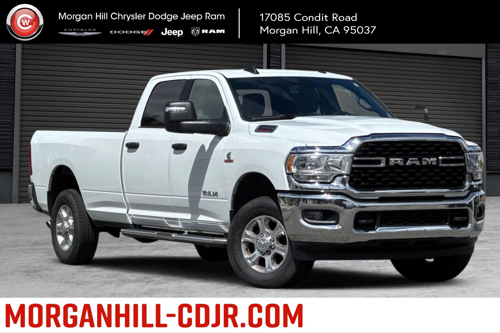 Bright White Clearcoat 2024 RAM 3500 Big Horn Crew Cab LB 4WD Pickup Truck Four-Wheel Drive 6-Speed Automatic
