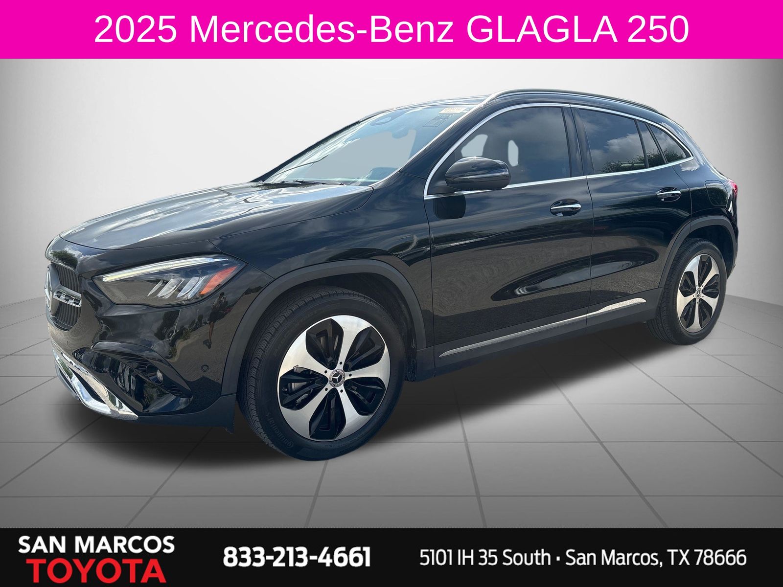 Night Black 2025 Mercedes-Benz GLA SUV / Crossover Front-Wheel Drive 8-Speed Dual Clutch