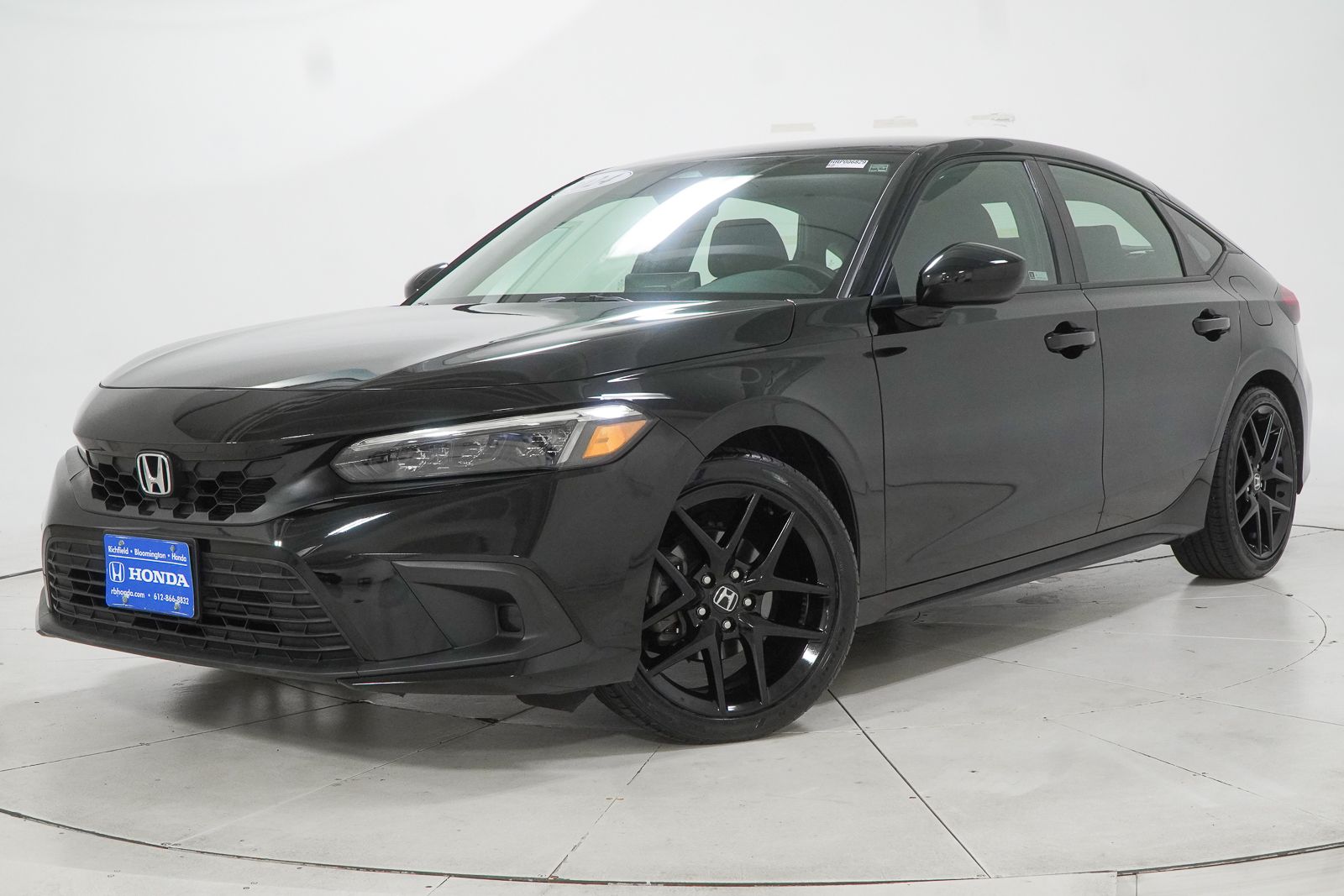Crystal Black Pearl 2024 Honda Civic Hatchback Hatchback Front-Wheel Drive Continuously Variable Transmission