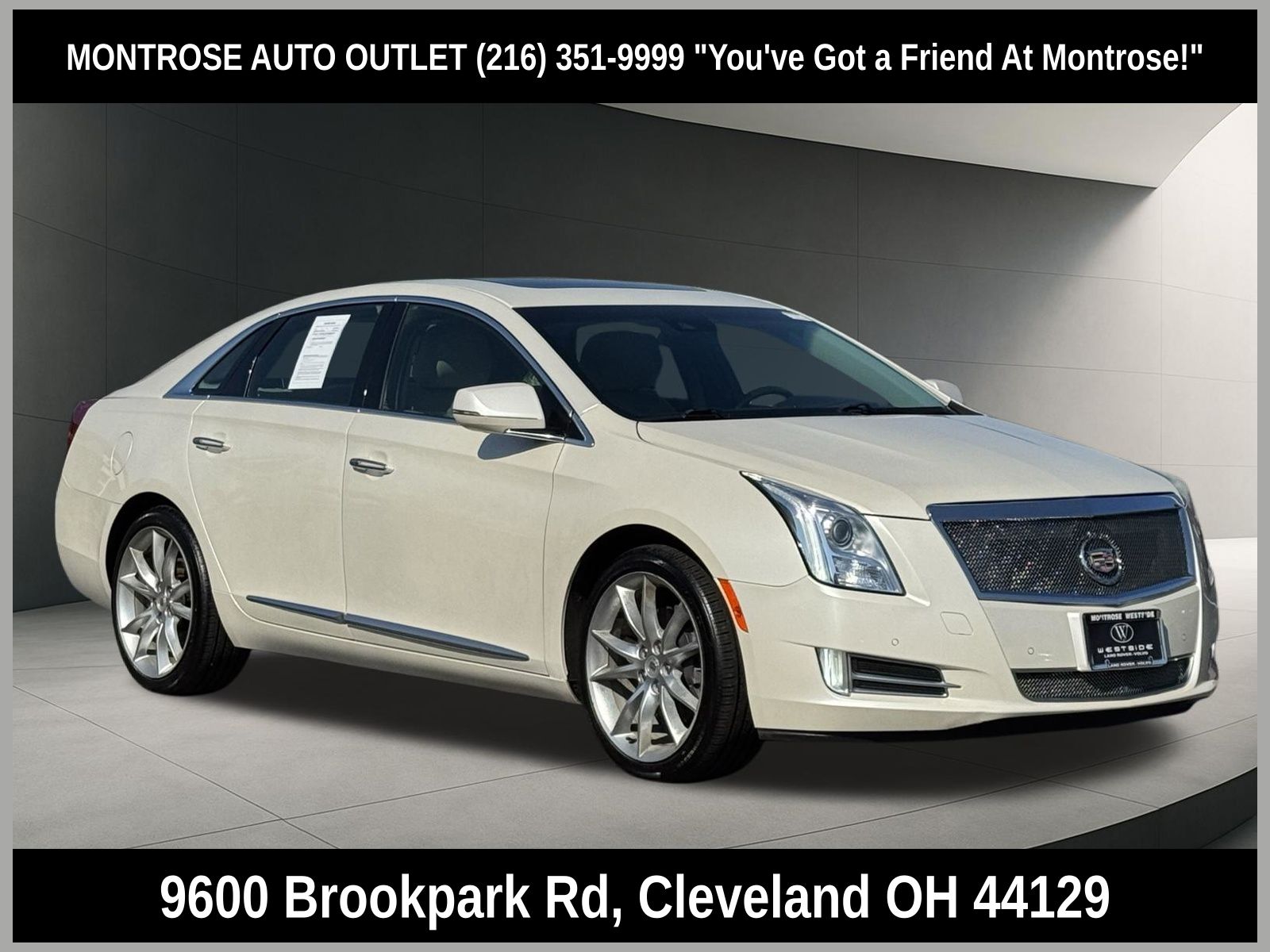 White Diamond Clearcoat 2014 Cadillac XTS Premium AWD Sedan All-Wheel Drive 6-Speed Automatic
