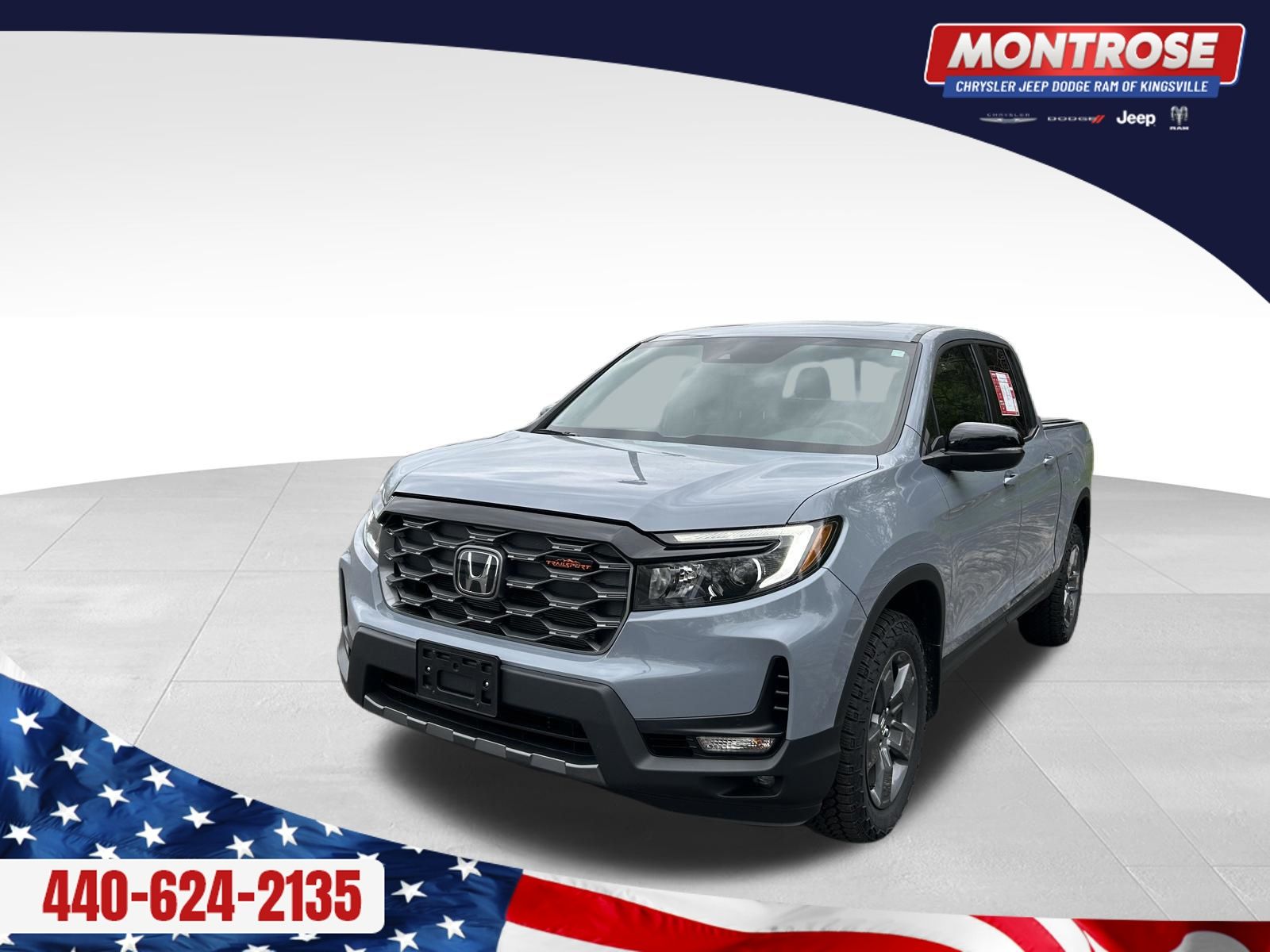 Gray (Steel) 2025 Honda Ridgeline TrailSport AWD Pickup Truck All-Wheel Drive 9-Speed Automatic
