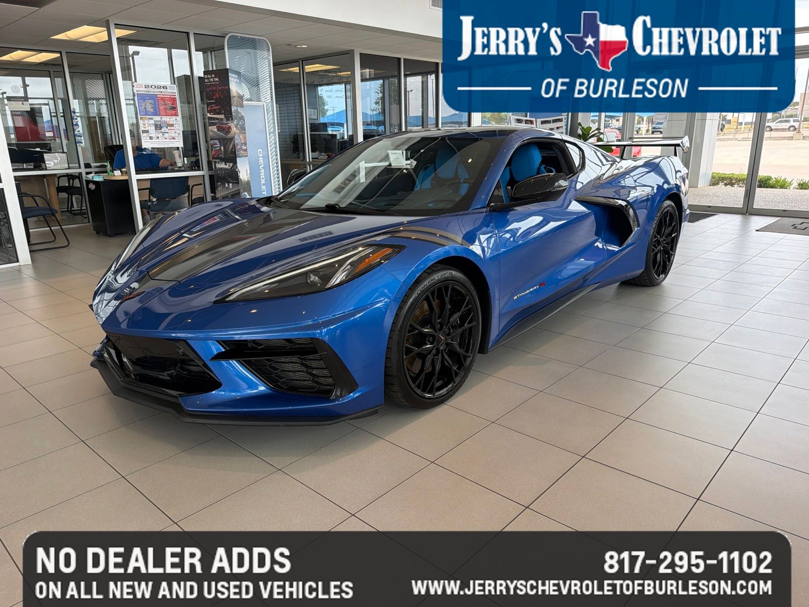 Elkhart Lake Blue Metallic 2023 Chevrolet Corvette Coupe Rear-Wheel Drive 8-Speed Dual Clutch