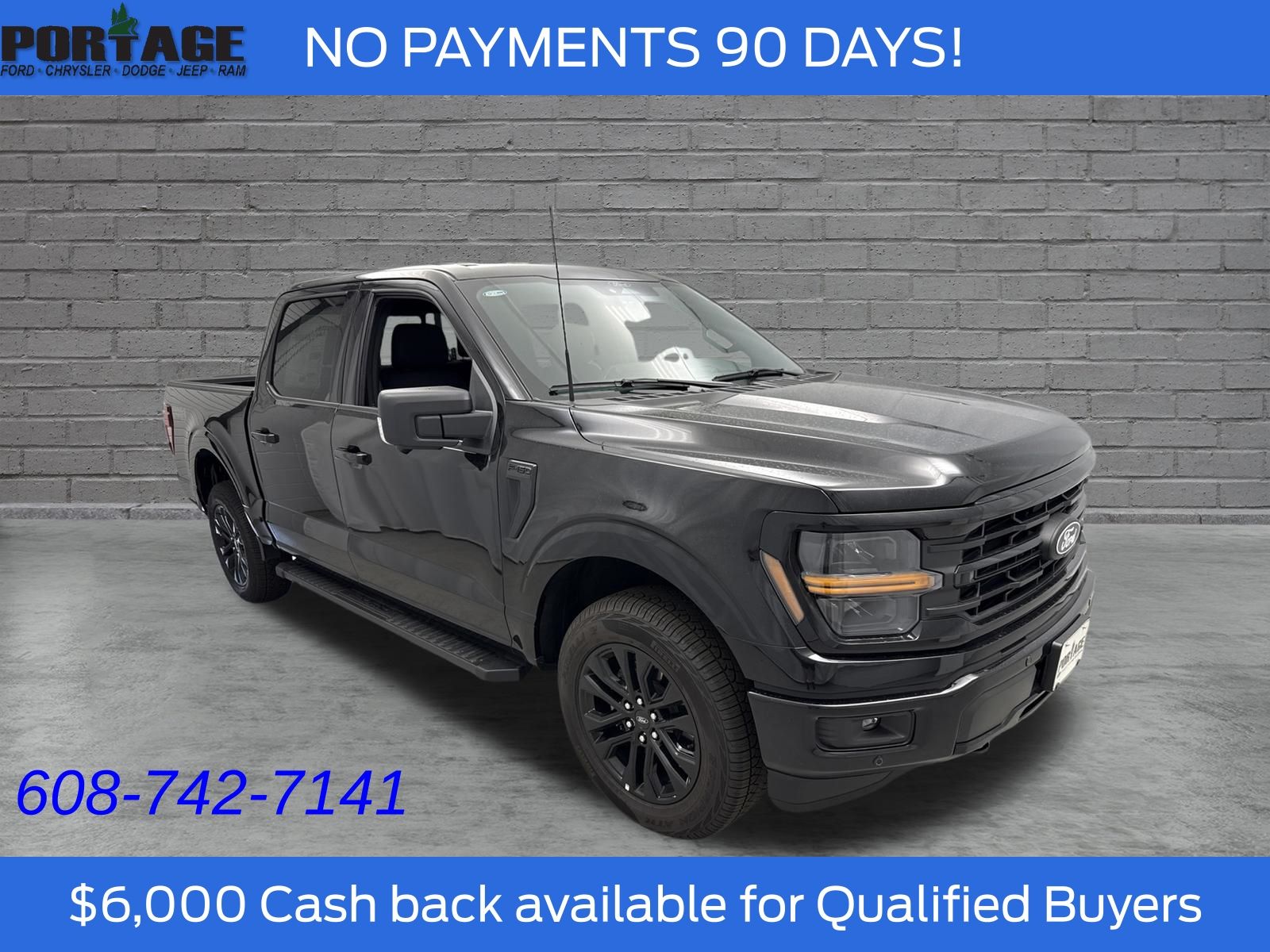 Agate Black Metallic 2026 Ford F-150 Pickup Truck Four-Wheel Drive Automatic