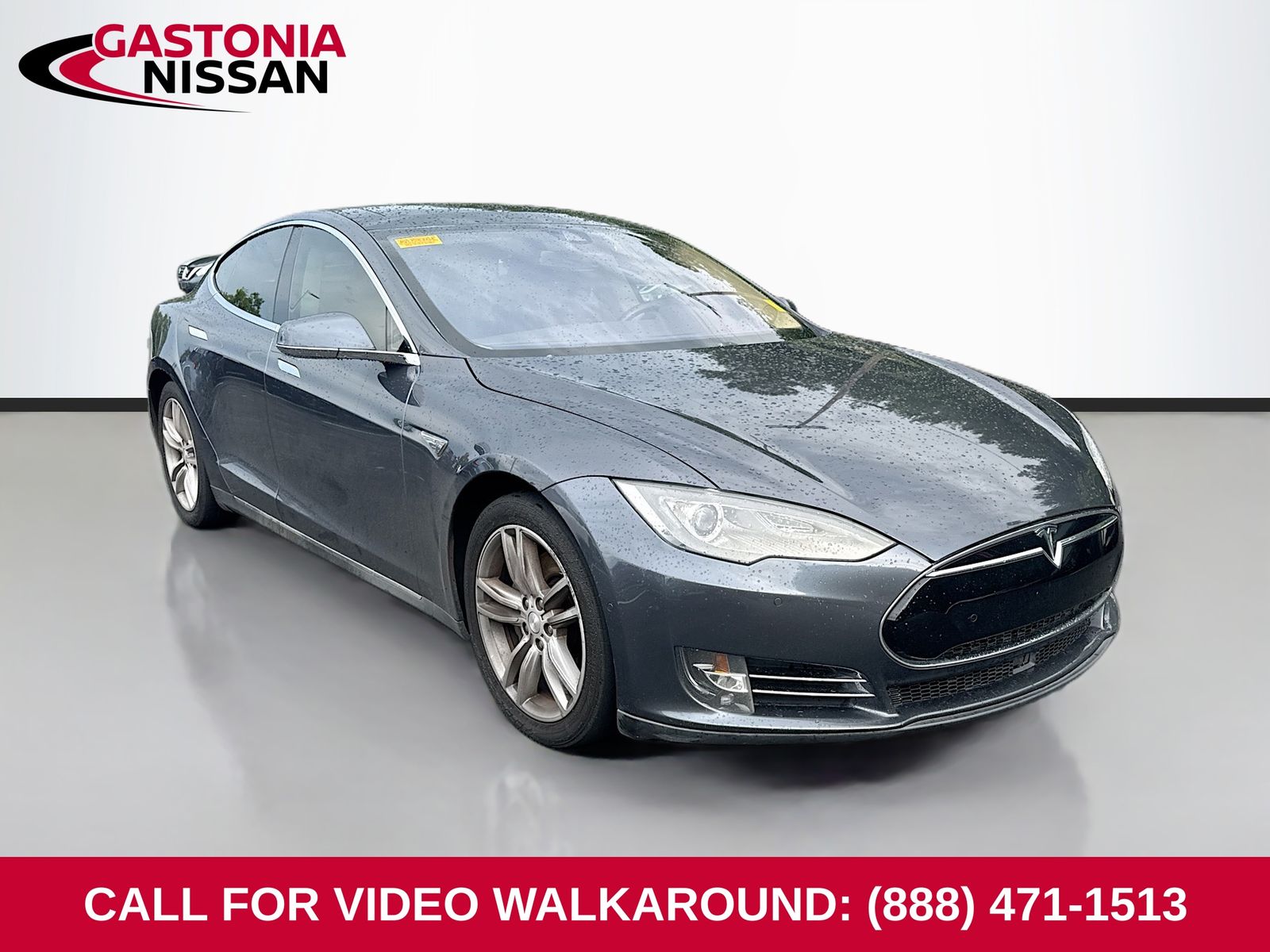 Gray Metallic 2015 Tesla Model S Sedan  1-Speed Automatic
