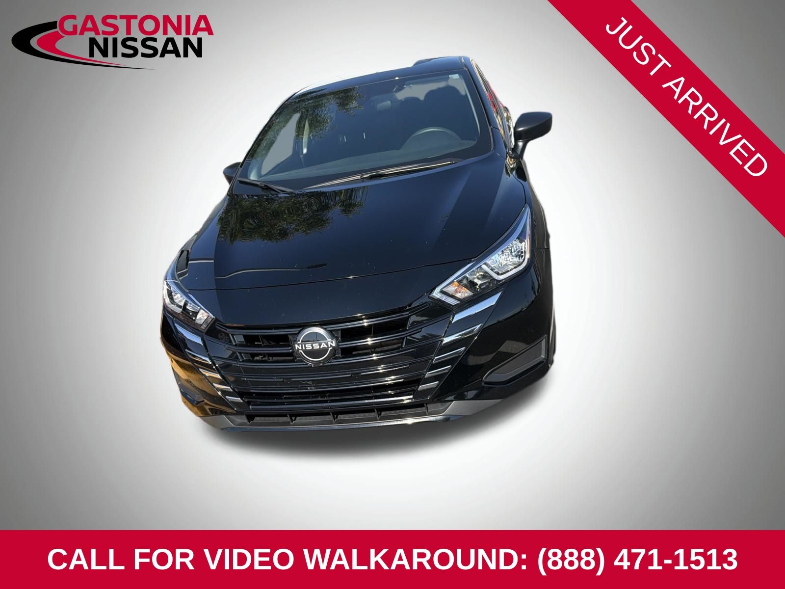Super Black Metallic 2024 Nissan Versa S FWD Sedan Front-Wheel Drive Continuously Variable Transmission