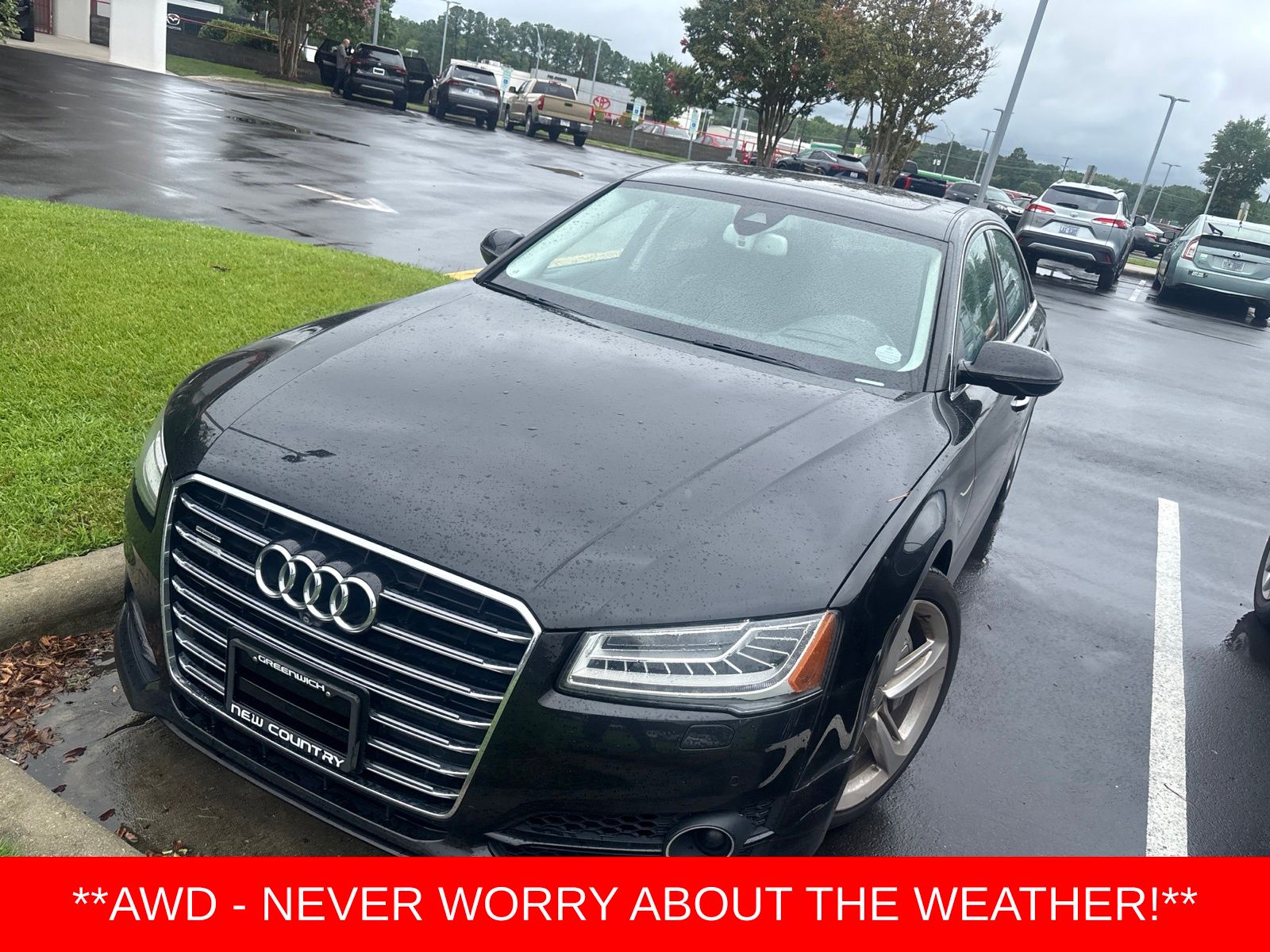 Brilliant Black 2018 Audi A8 Sedan 8-Speed Automatic