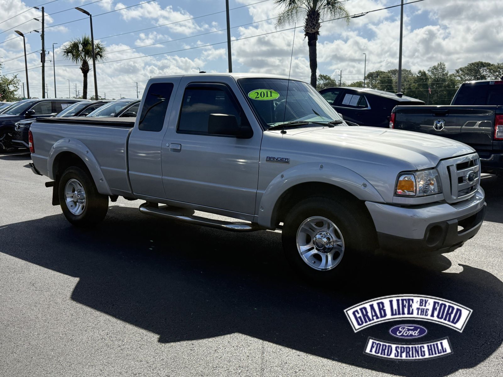 Silver 2011 Ford Ranger Sport SuperCab 4-Door Pickup Truck 4X2 5-Speed Automatic Overdrive