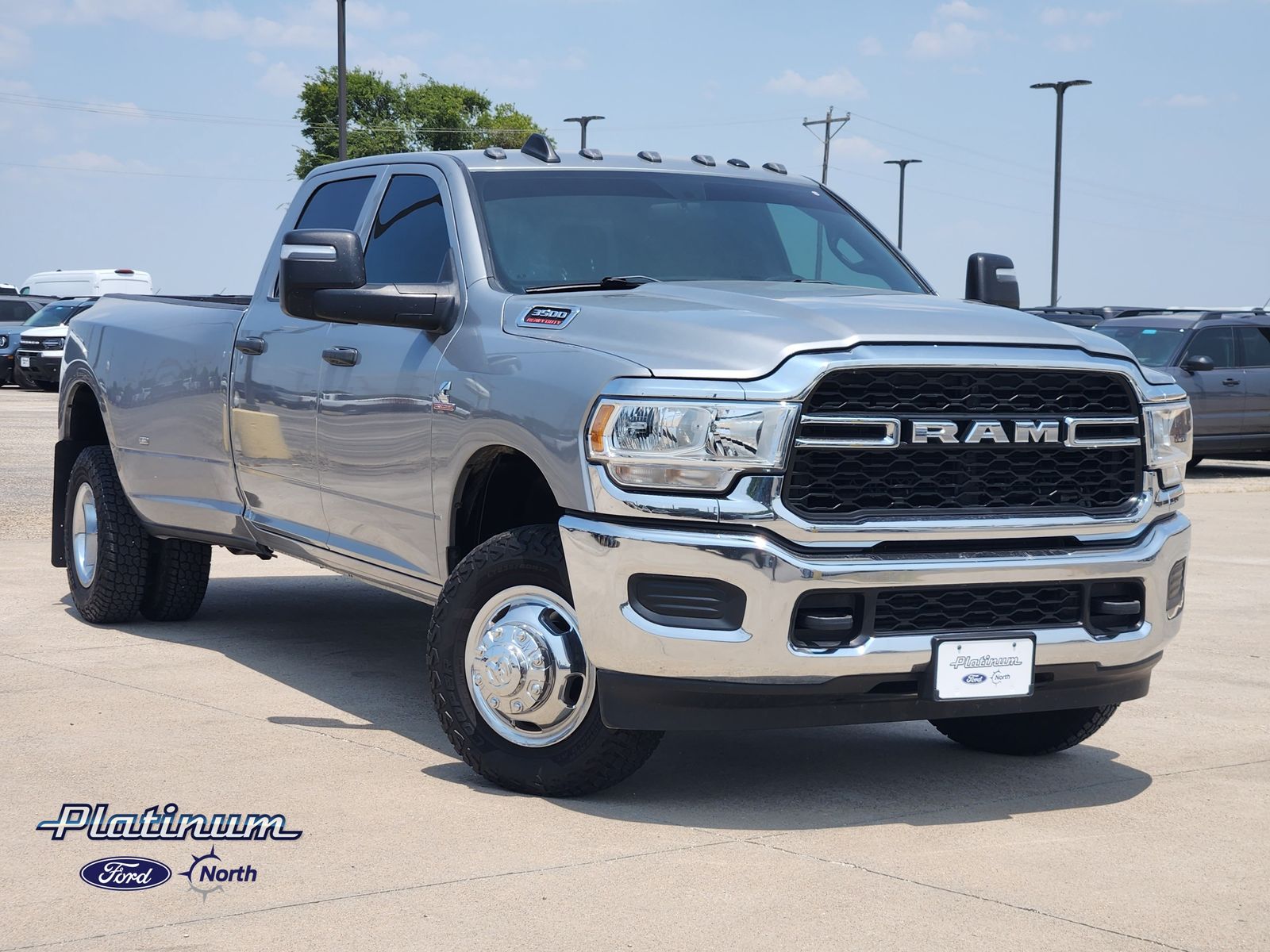 Billet Silver Metallic Clearcoat 2023 RAM 3500 Pickup Truck Four-Wheel Drive 6-Speed Automatic