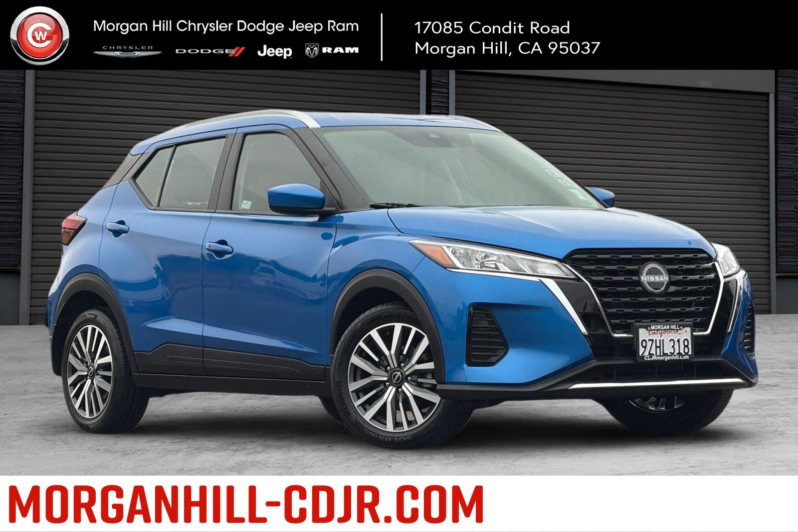Electric Blue Metallic 2023 Nissan Kicks SUV / Crossover Front-Wheel Drive Continuously Variable Transmission