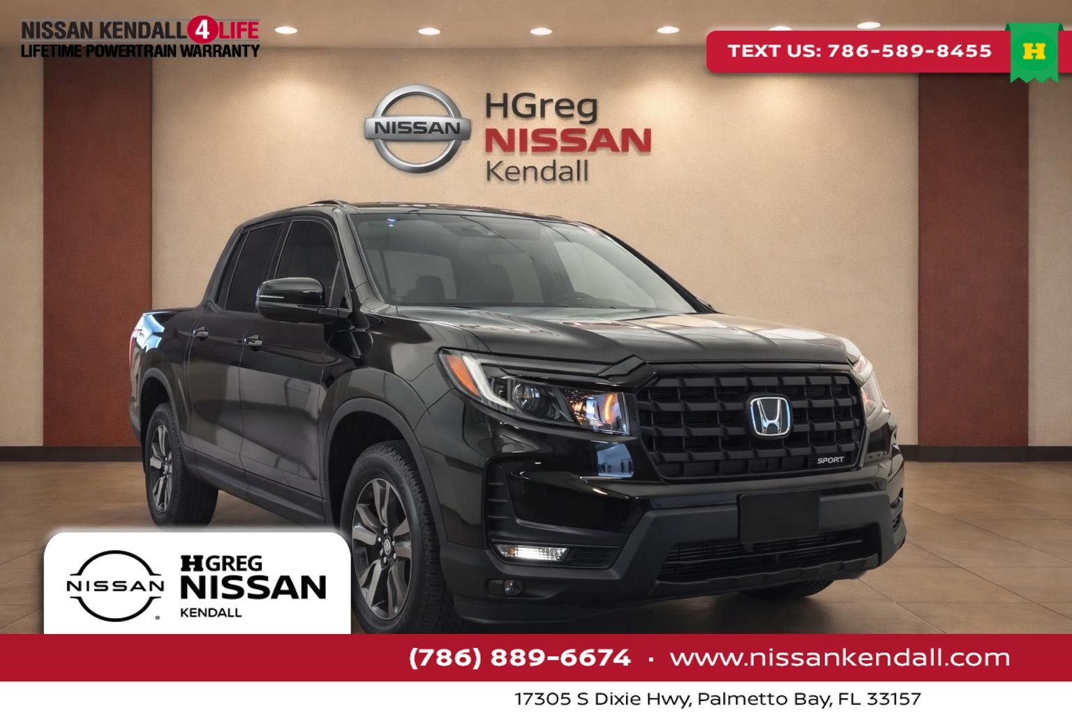 Black 2025 Honda Ridgeline Sport AWD Pickup Truck All-Wheel Drive 9-Speed Automatic