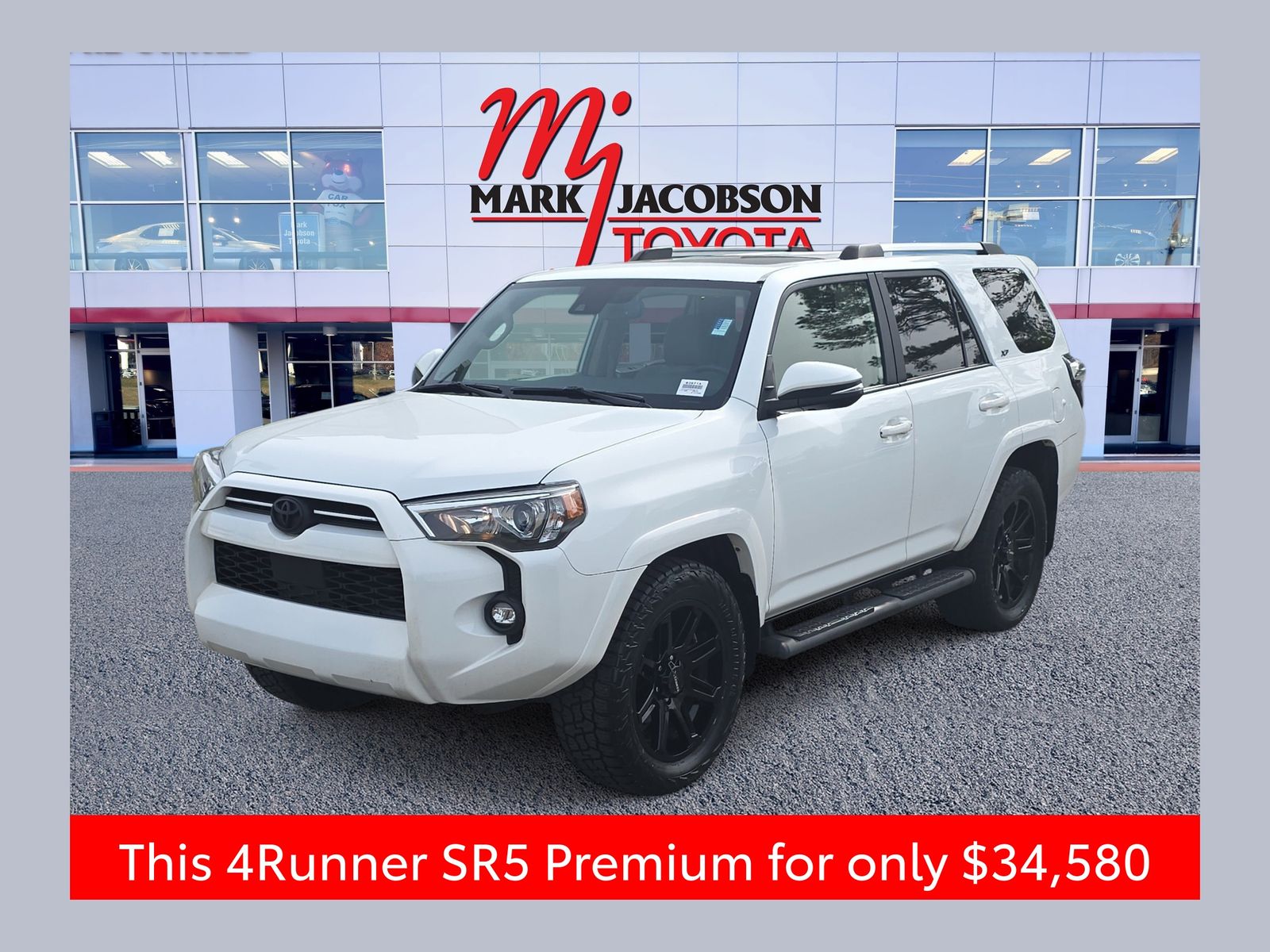 Super White 2021 Toyota 4Runner SR5 Premium RWD SUV / Crossover 4X2 5-Speed Automatic Overdrive