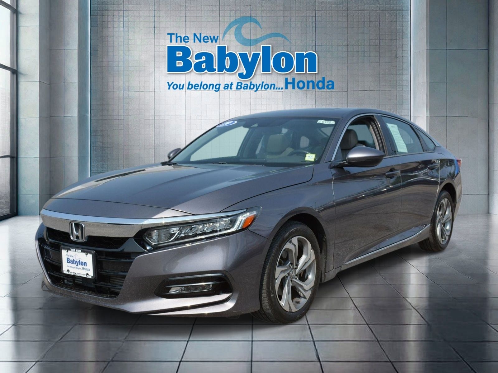 Gray (Modern Steel) 2019 Honda Accord Sedan Front-Wheel Drive Continuously Variable Transmission