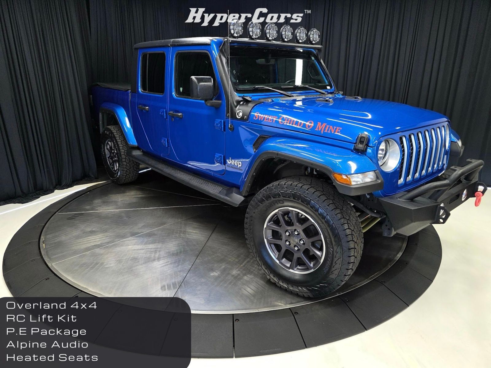 Hydro Blue Pearlcoat 2021 Jeep Gladiator Overland Crew Cab 4WD Pickup Truck Four-Wheel Drive 8-Speed Automatic