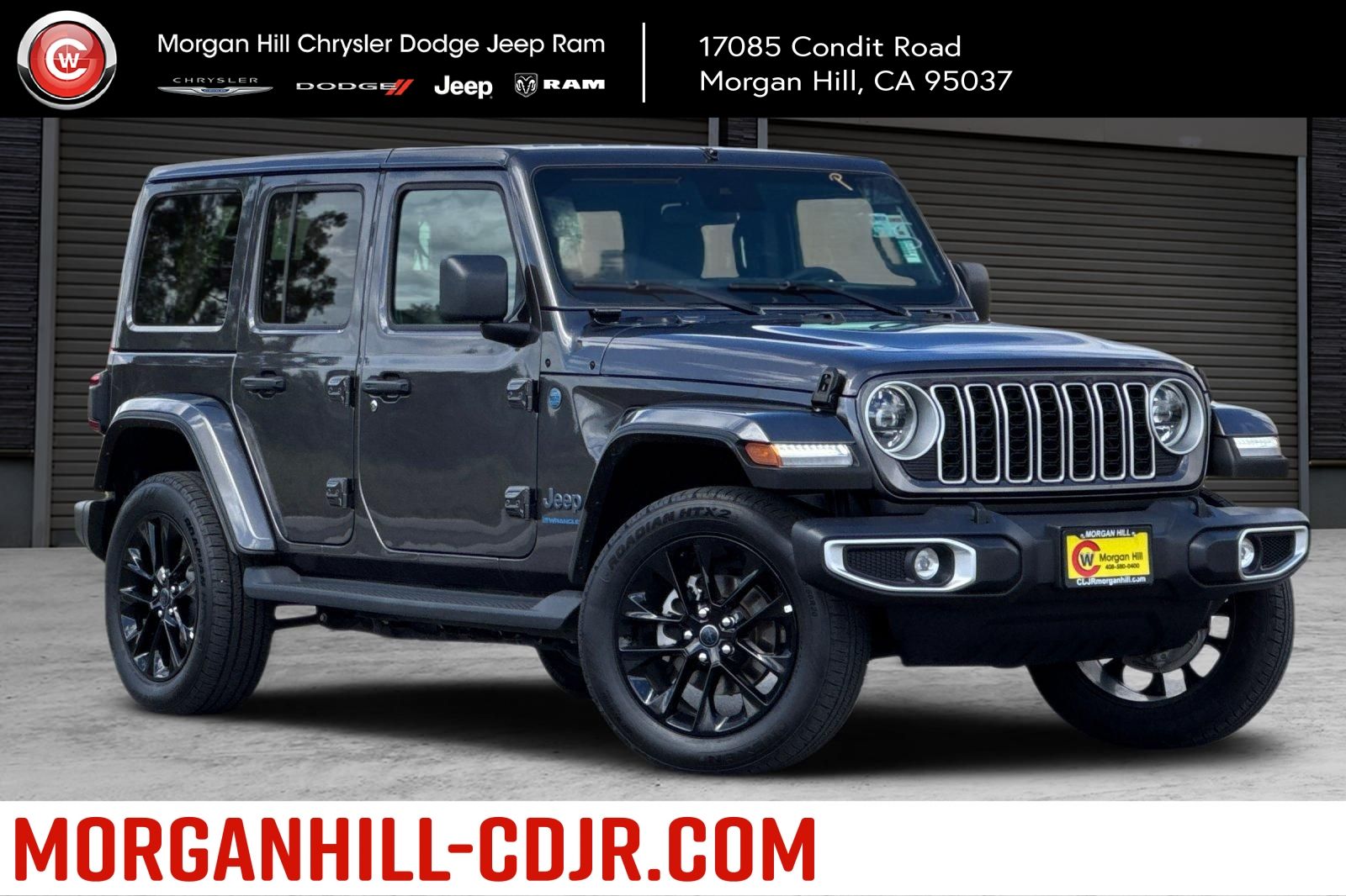Gray (Granite Crystal Metallic Clearcoat) 2025 Jeep Wrangler 4xe Sahara 4WD SUV / Crossover Four-Wheel Drive 8-Speed Automatic