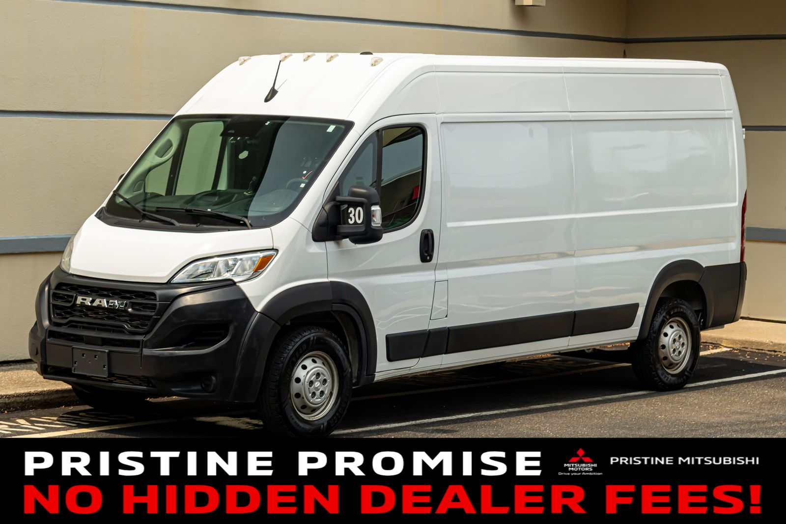 Bright White Clearcoat 2023 RAM ProMaster Van Front-Wheel Drive 9-Speed Automatic