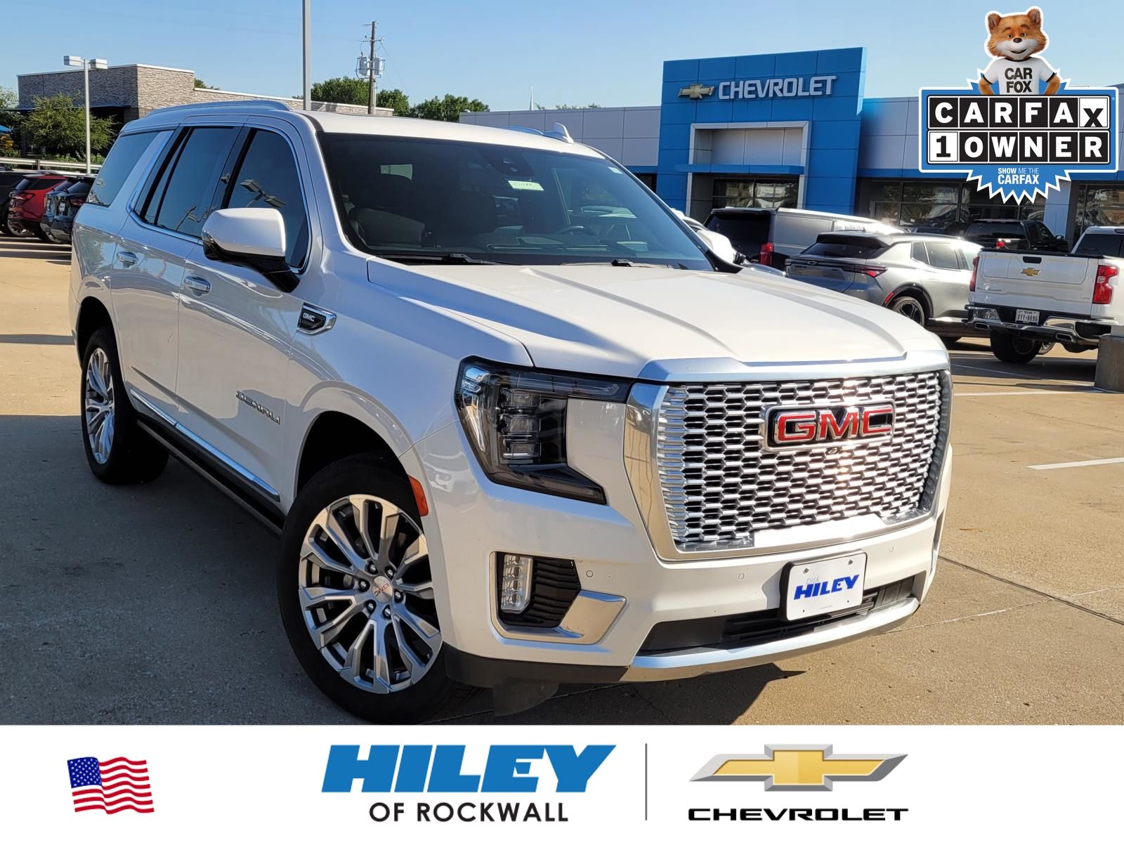 White Frost Tricoat 2023 GMC Yukon SUV / Crossover Four-Wheel Drive