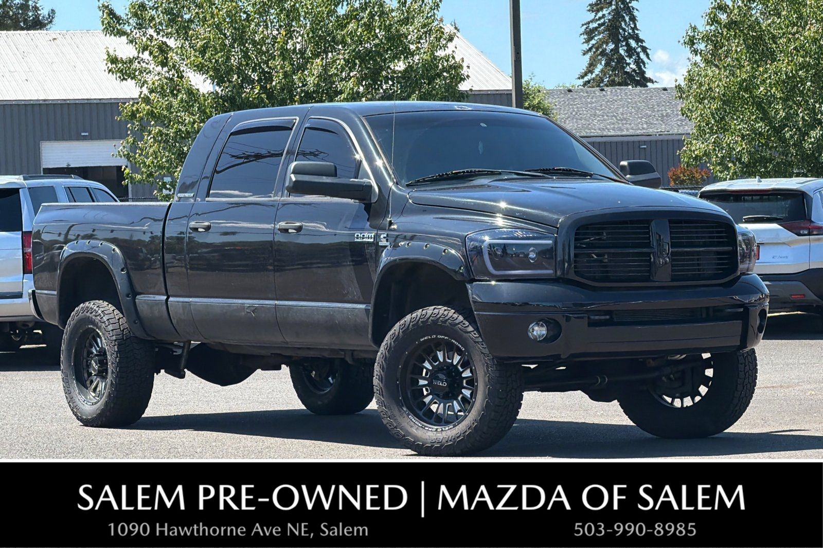 Brilliant Black Clearcoat 2007 Dodge RAM 3500 Pickup Truck Four-Wheel Drive 4-Speed Automatic