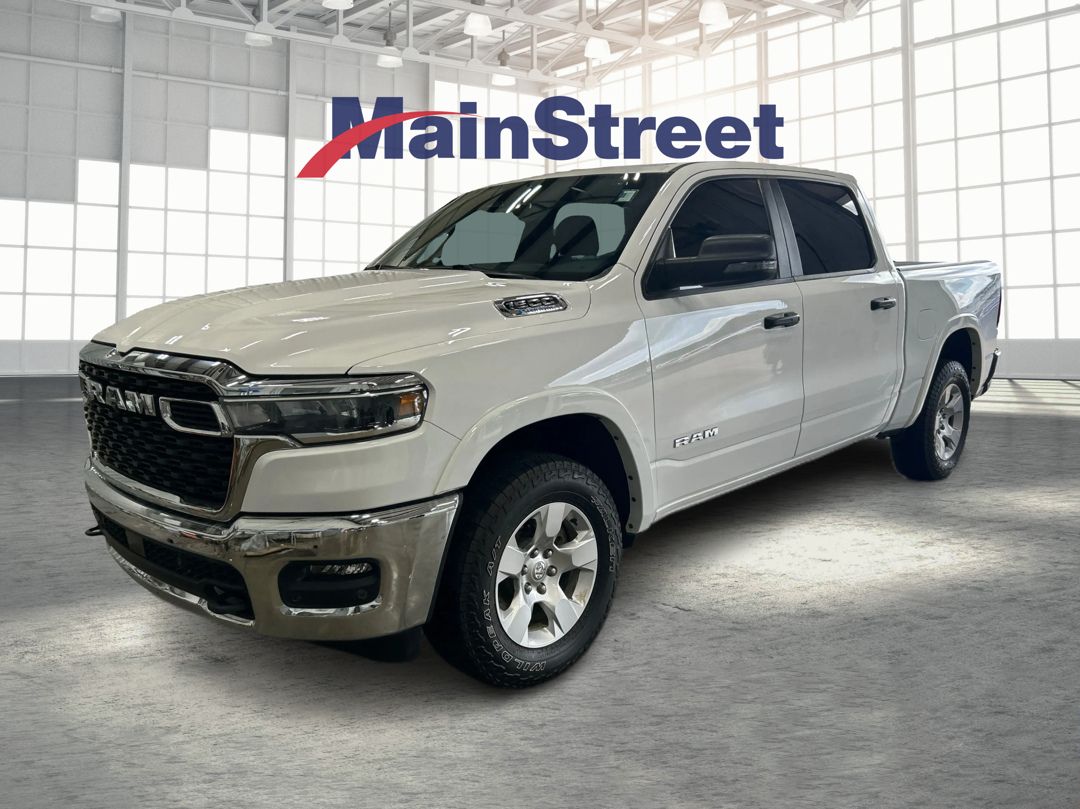 Bright White Clearcoat 2025 RAM 1500 Pickup Truck Four-Wheel Drive 8-Speed Automatic