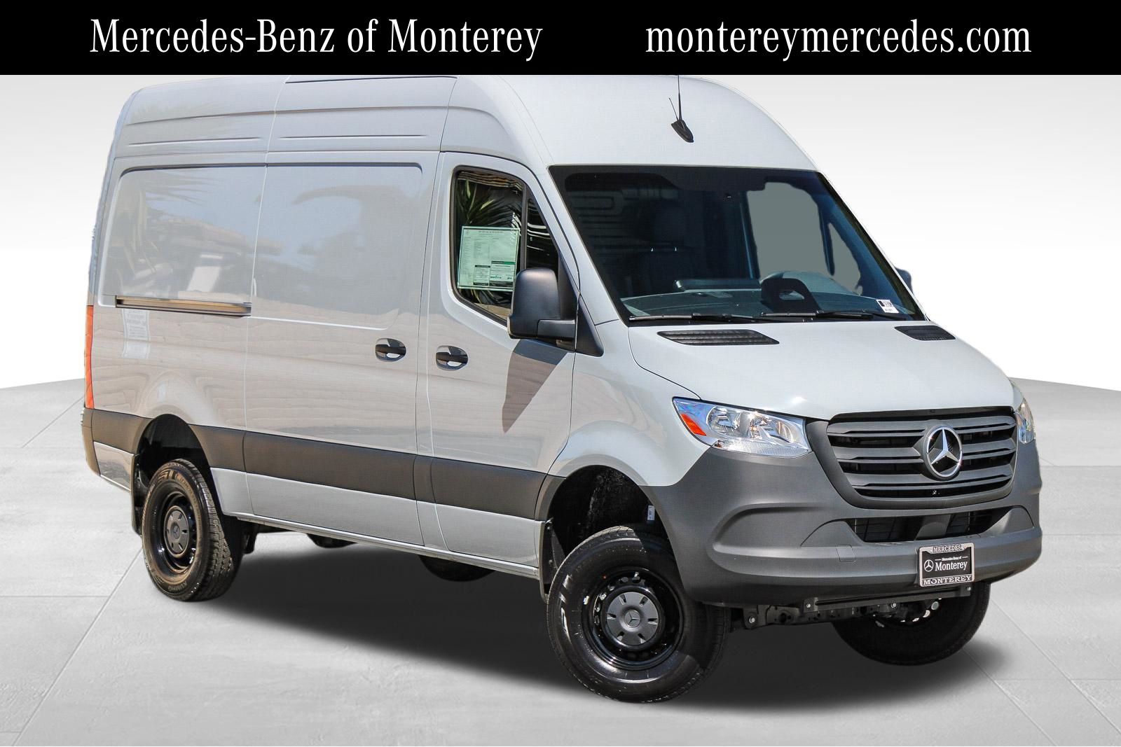 Silver Gray 2025 Mercedes-Benz Sprinter Cargo 2500 144 AWD Van All-Wheel Drive 9-Speed Automatic
