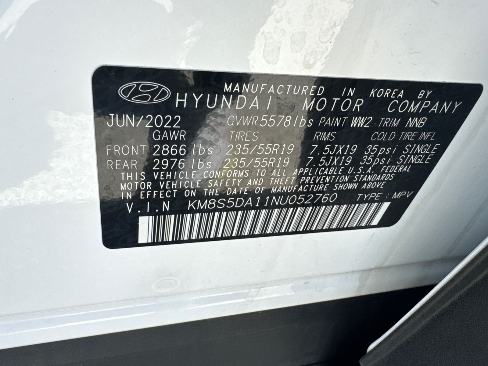 Used 2022 Gray Hyundai Limited image 33