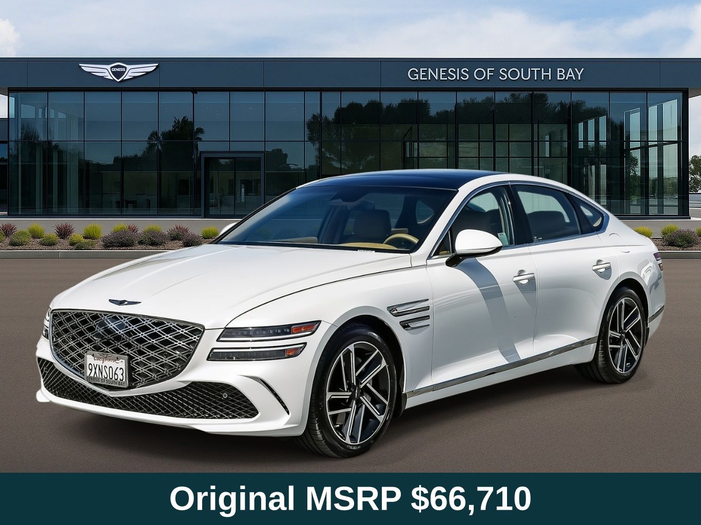 Uyuni White 2026 Genesis G80 Sedan All-Wheel Drive 8-Speed Automatic