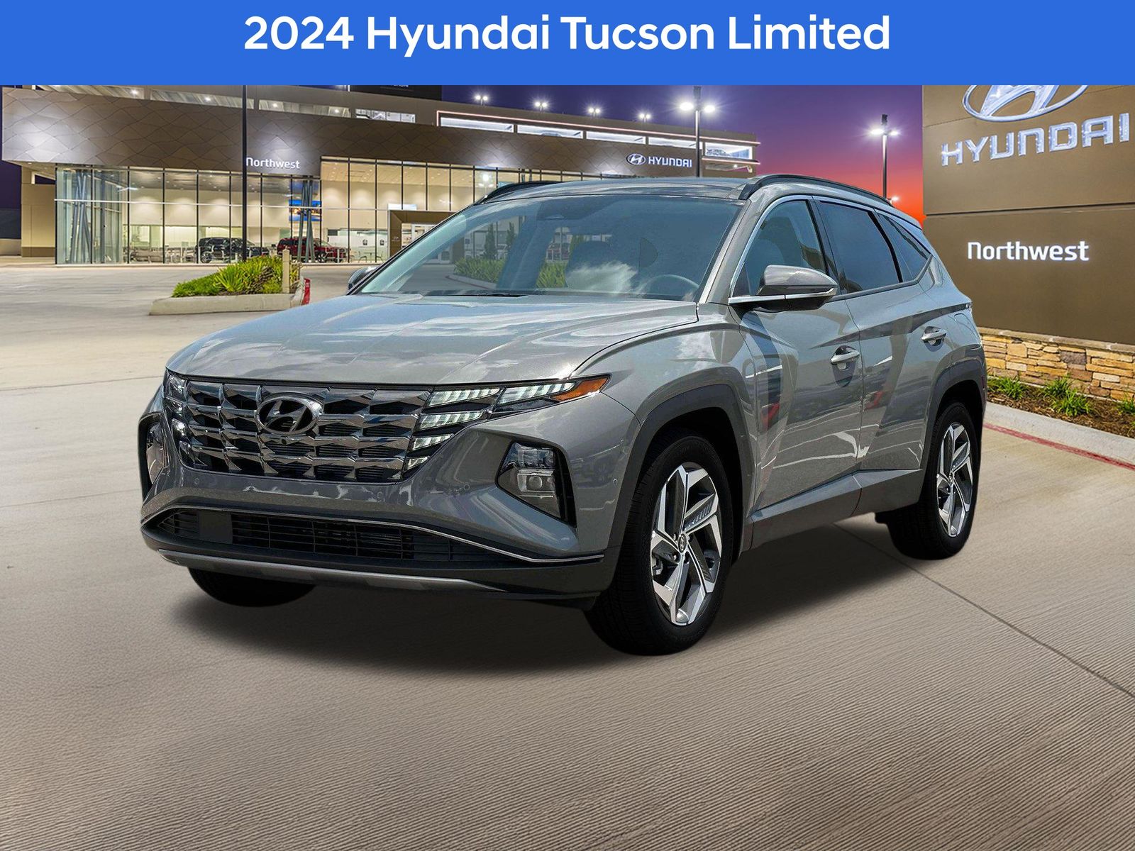 Hampton Gray 2024 Hyundai Tucson SUV / Crossover Front-Wheel Drive 8-Speed Automatic