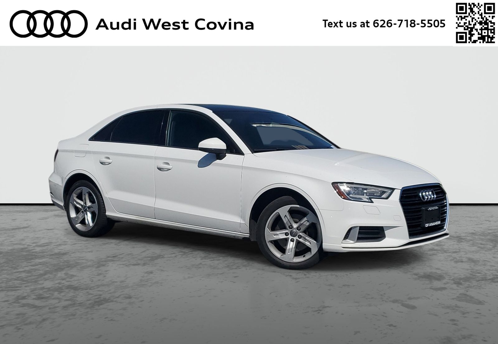 Ibis White 2018 Audi A3 Sedan Front-Wheel Drive 6-Speed Automatic