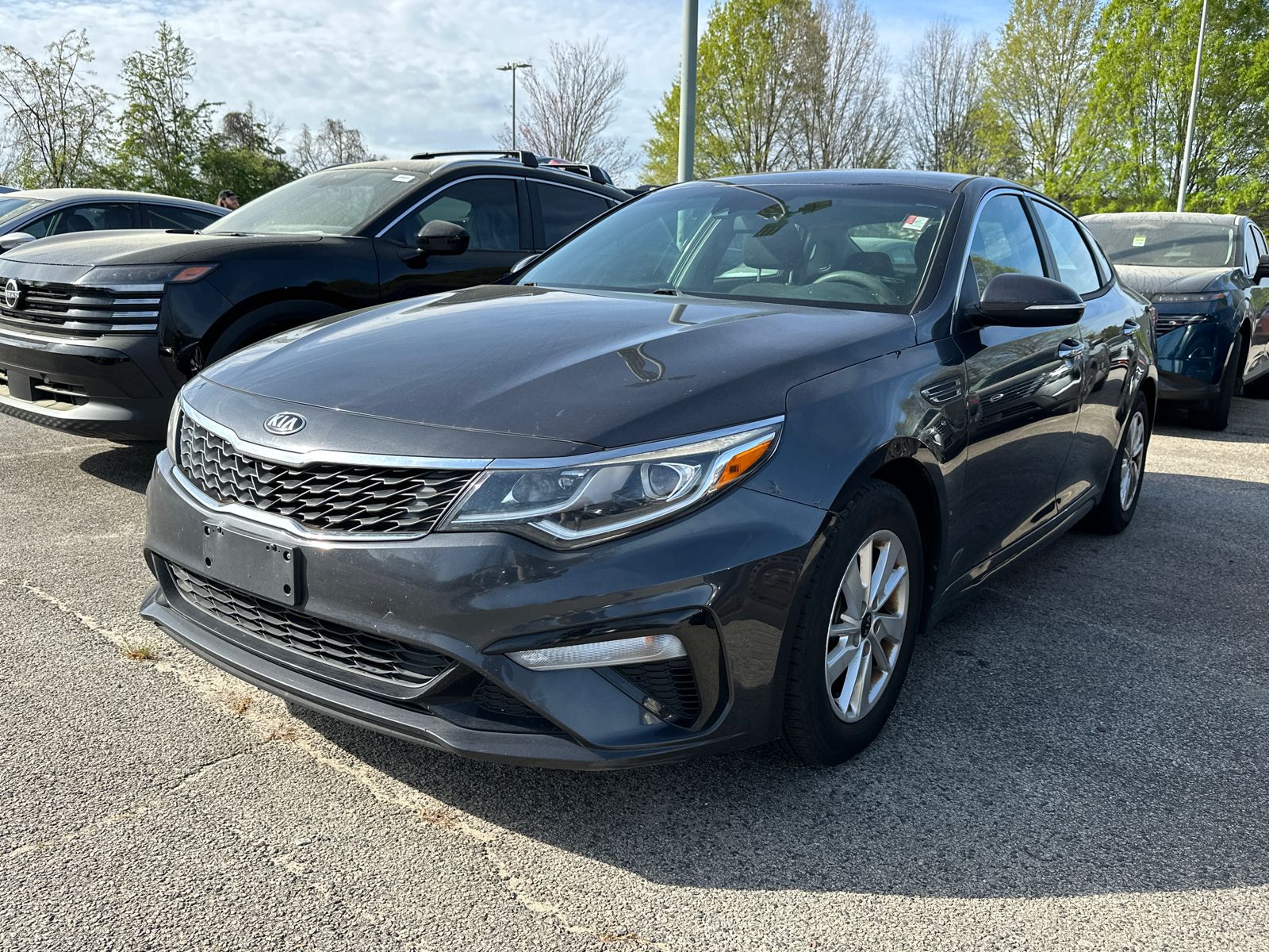 Gray (Platinum Graphite) 2019 Kia Optima LX FWD Sedan Front-Wheel Drive 6-Speed Automatic