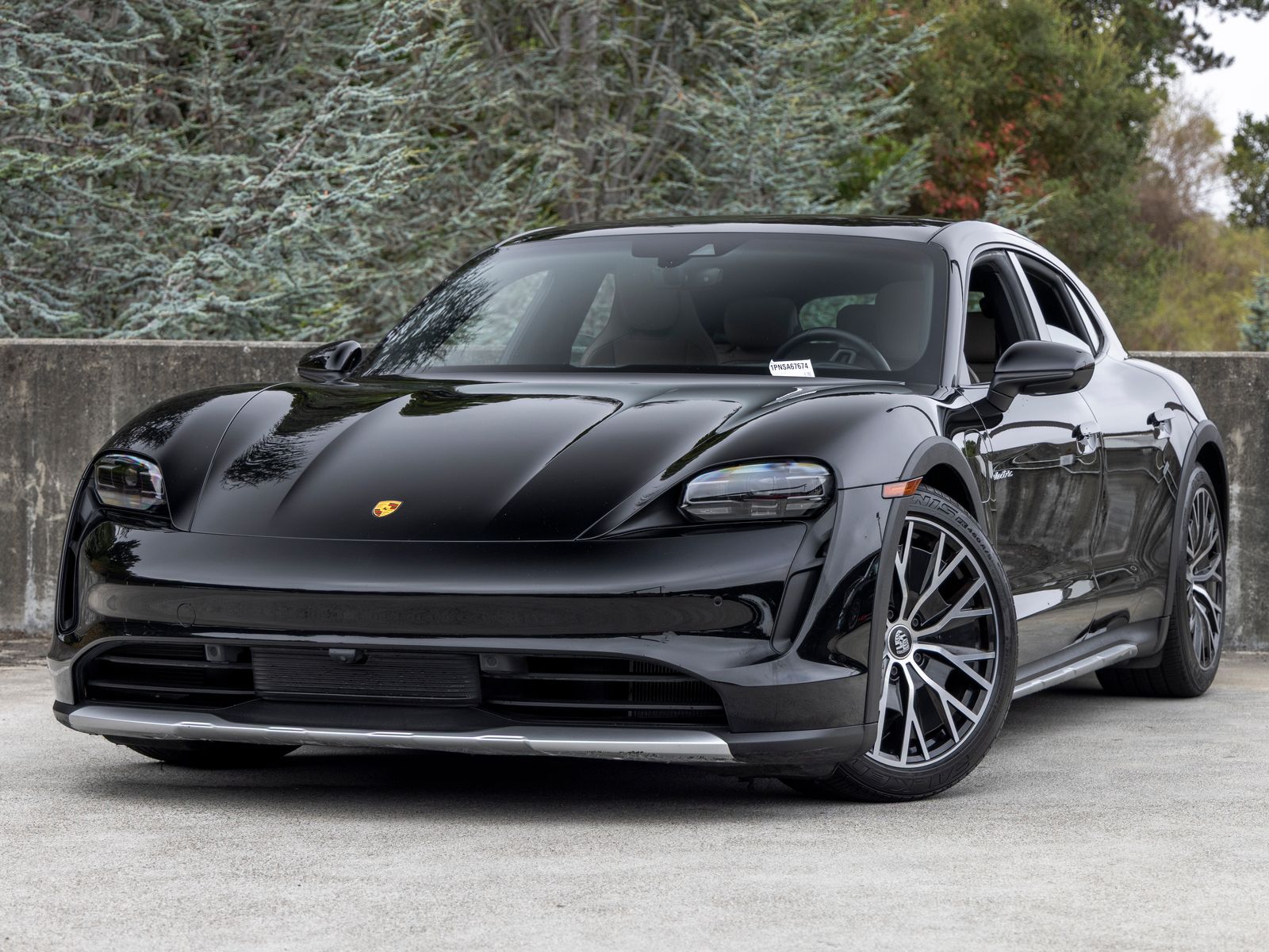 Black 2022 Porsche Taycan Wagon All-Wheel Drive 2-Speed Automatic