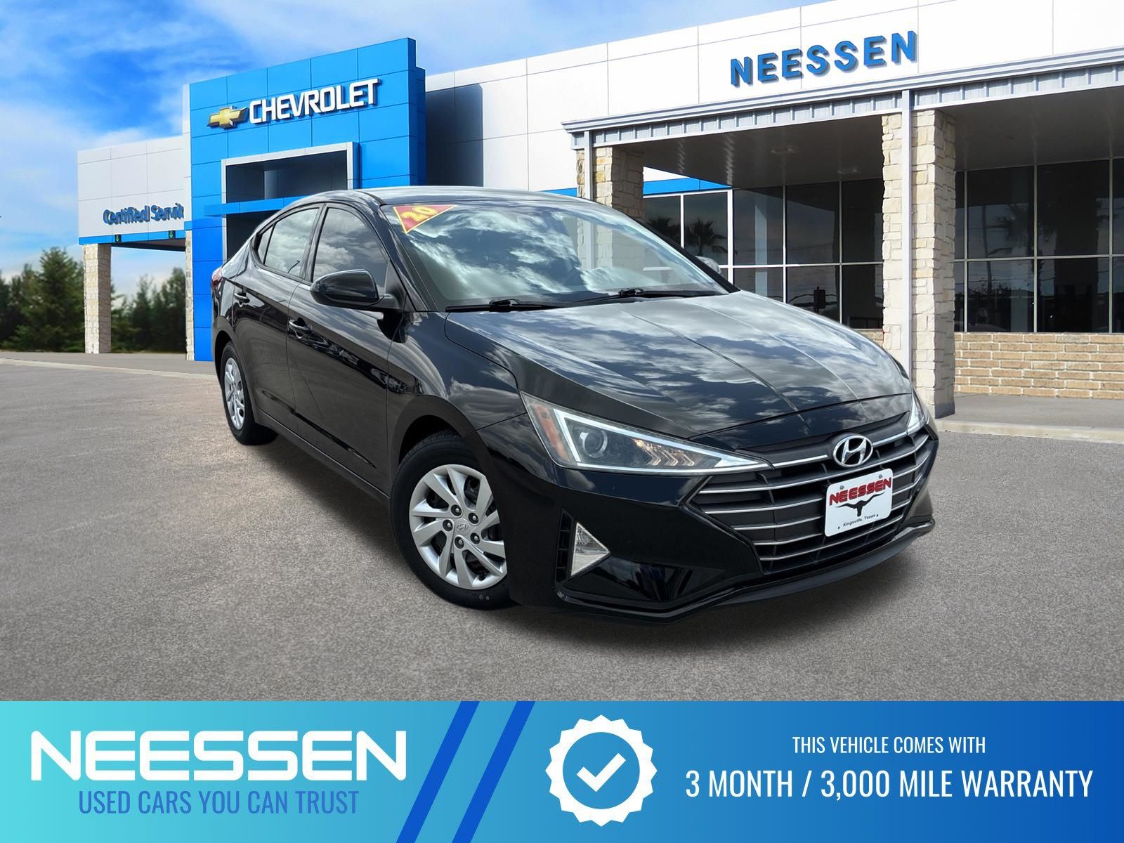 Phantom Black 2020 Hyundai Elantra Sedan Front-Wheel Drive Continuously Variable Transmission