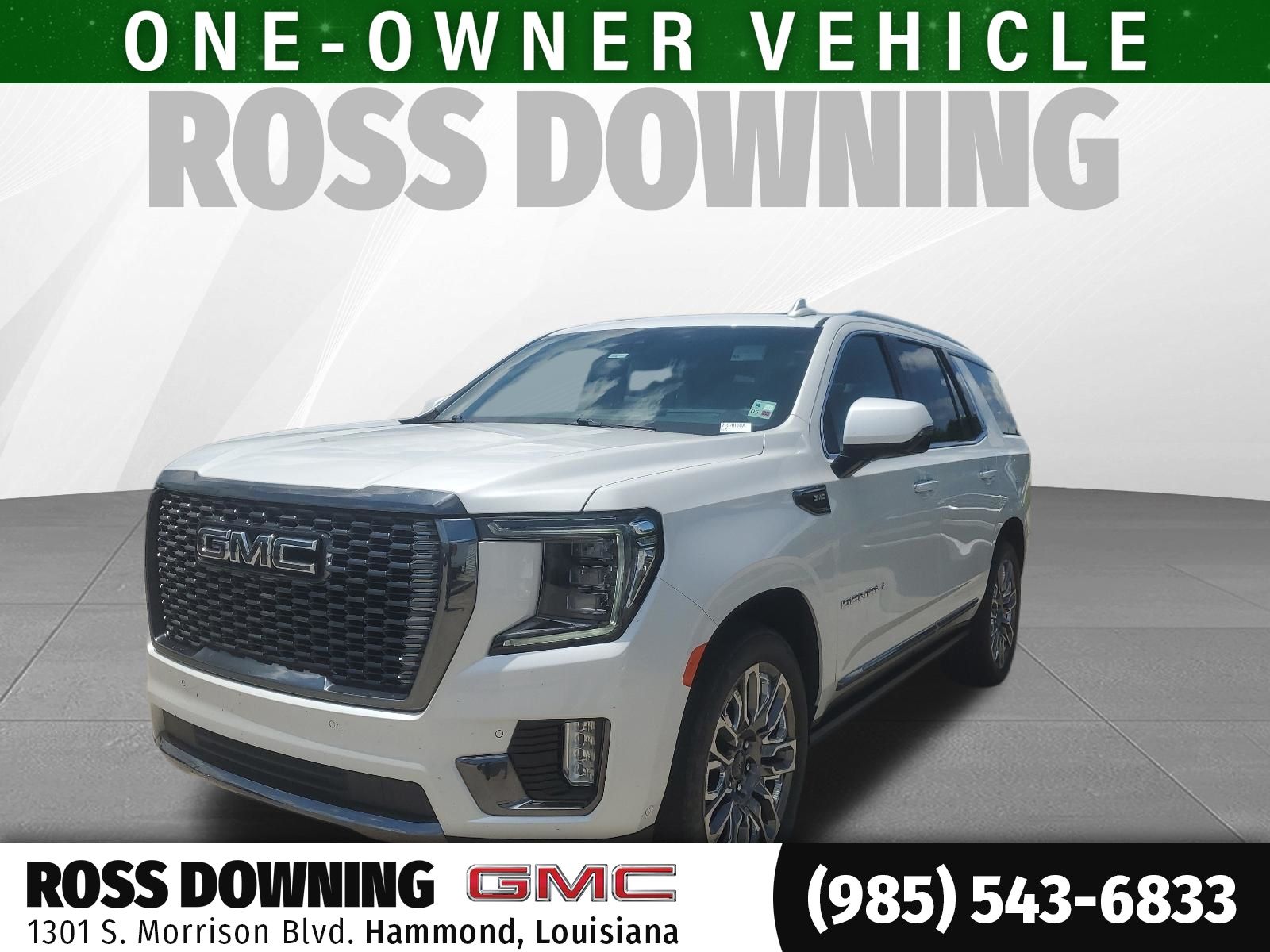2024 GMC Yukon Denali Ultimate White at Ross Downing Buick GMC