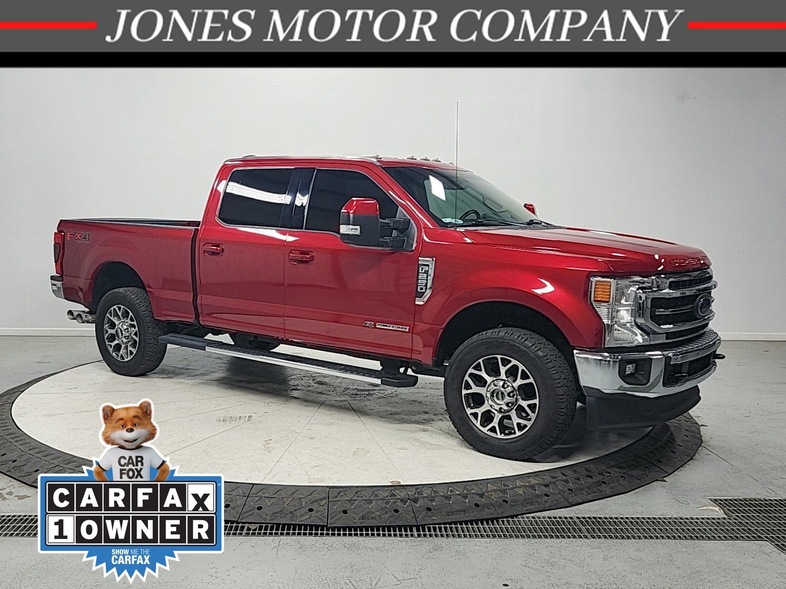 Rapid Red Metallic Tinted Clearcoat 2021 Ford F-250 Super Duty Lariat Crew Cab 4WD Pickup Truck Four-Wheel Drive Automatic