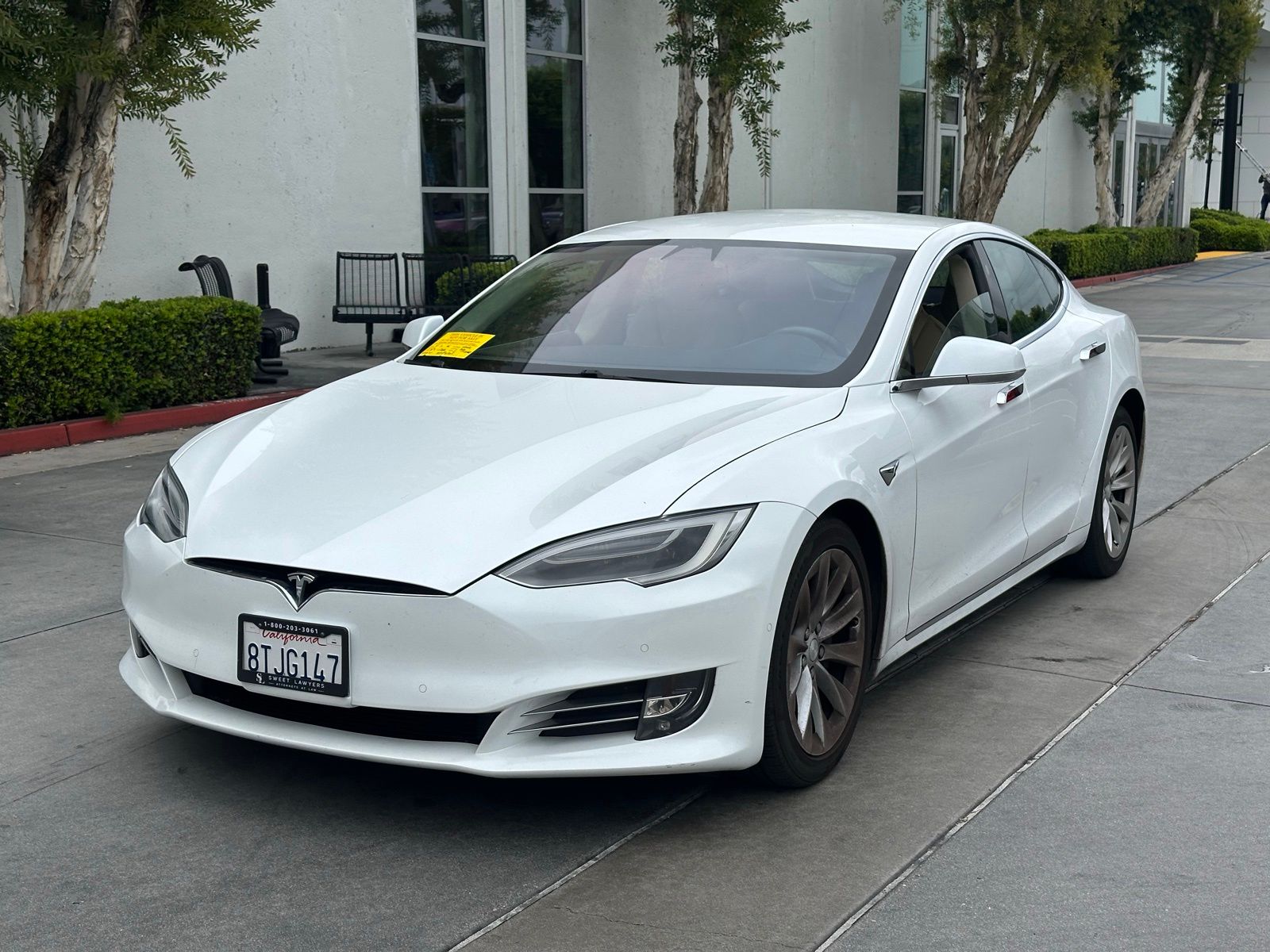 Pearl White Multi-Coat 2017 Tesla Model S 75D AWD Sedan All-Wheel Drive 1-Speed Automatic