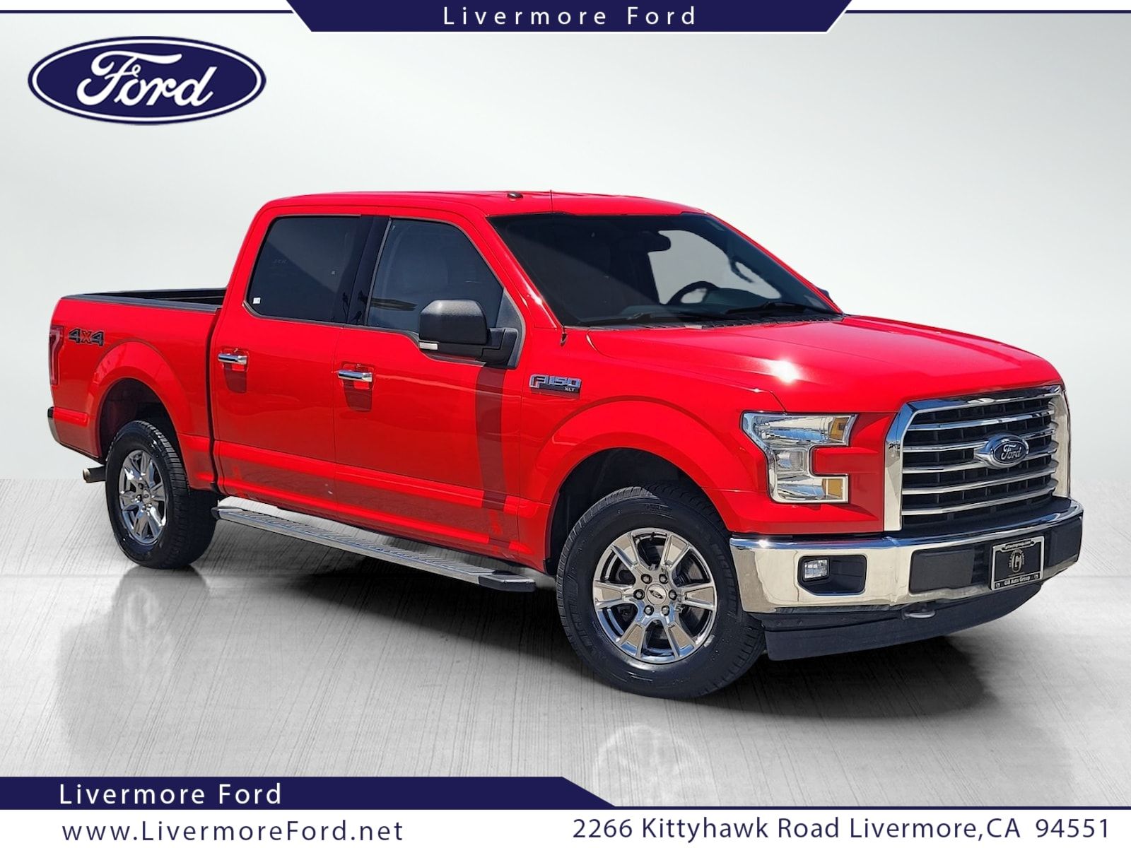 Race Red 2017 Ford F-150 Pickup Truck Four-Wheel Drive 6-Speed Automatic