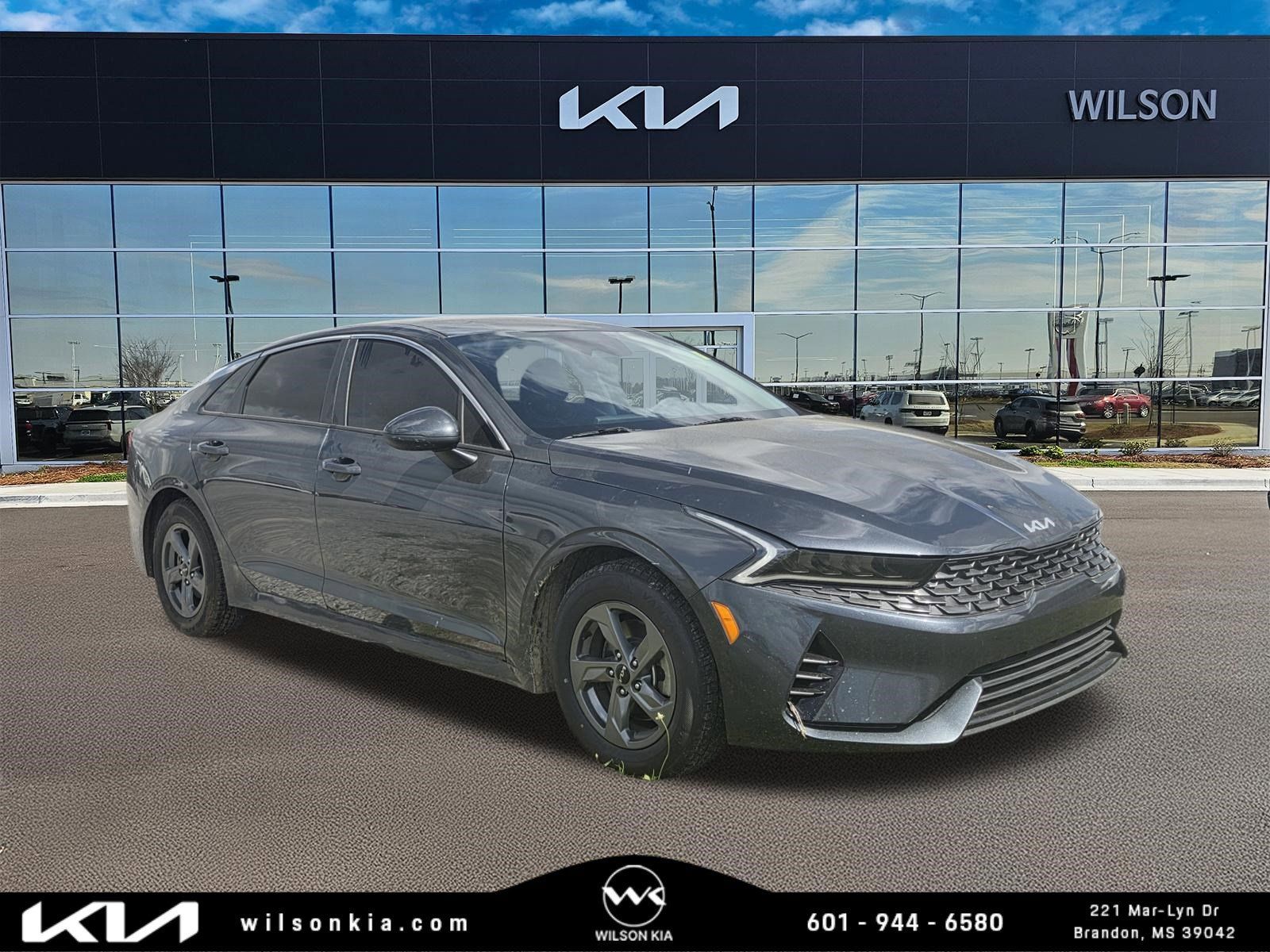 Gravity Gray 2023 Kia K5 LXS FWD Sedan Front-Wheel Drive 8-Speed Automatic