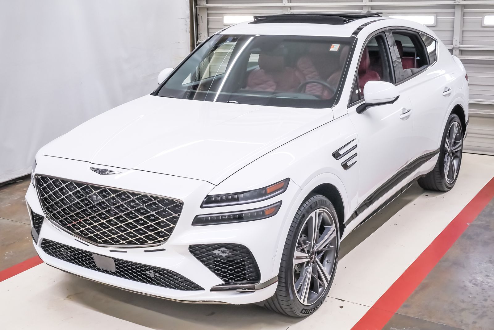 Uyuni White 2025 Genesis GV80 Coupe 3.5T E-SC AWD Coupe All-Wheel Drive 8-Speed Automatic