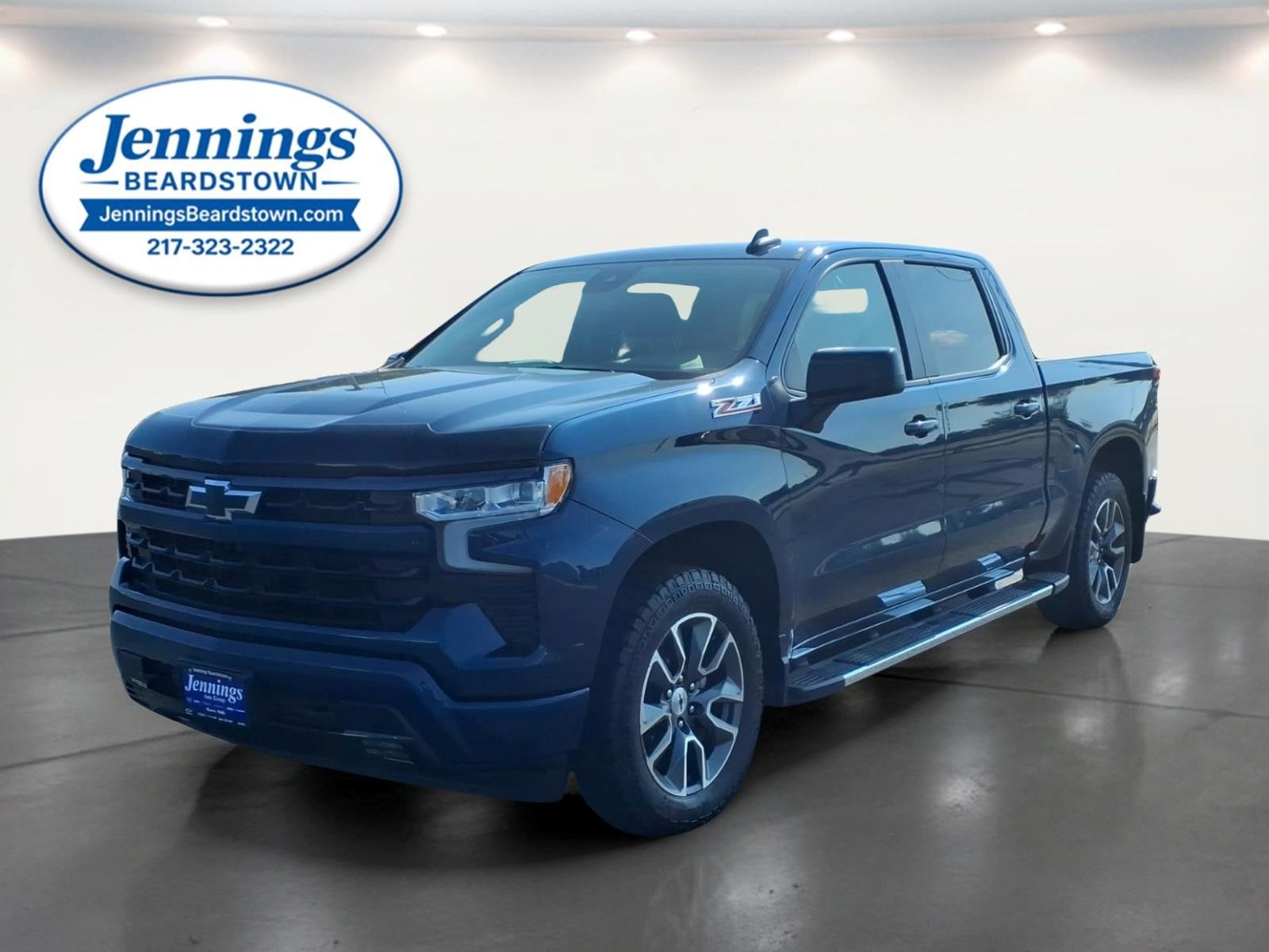 Blue Metallic 2023 Chevrolet Silverado 1500 Pickup Truck Four-Wheel Drive Automatic